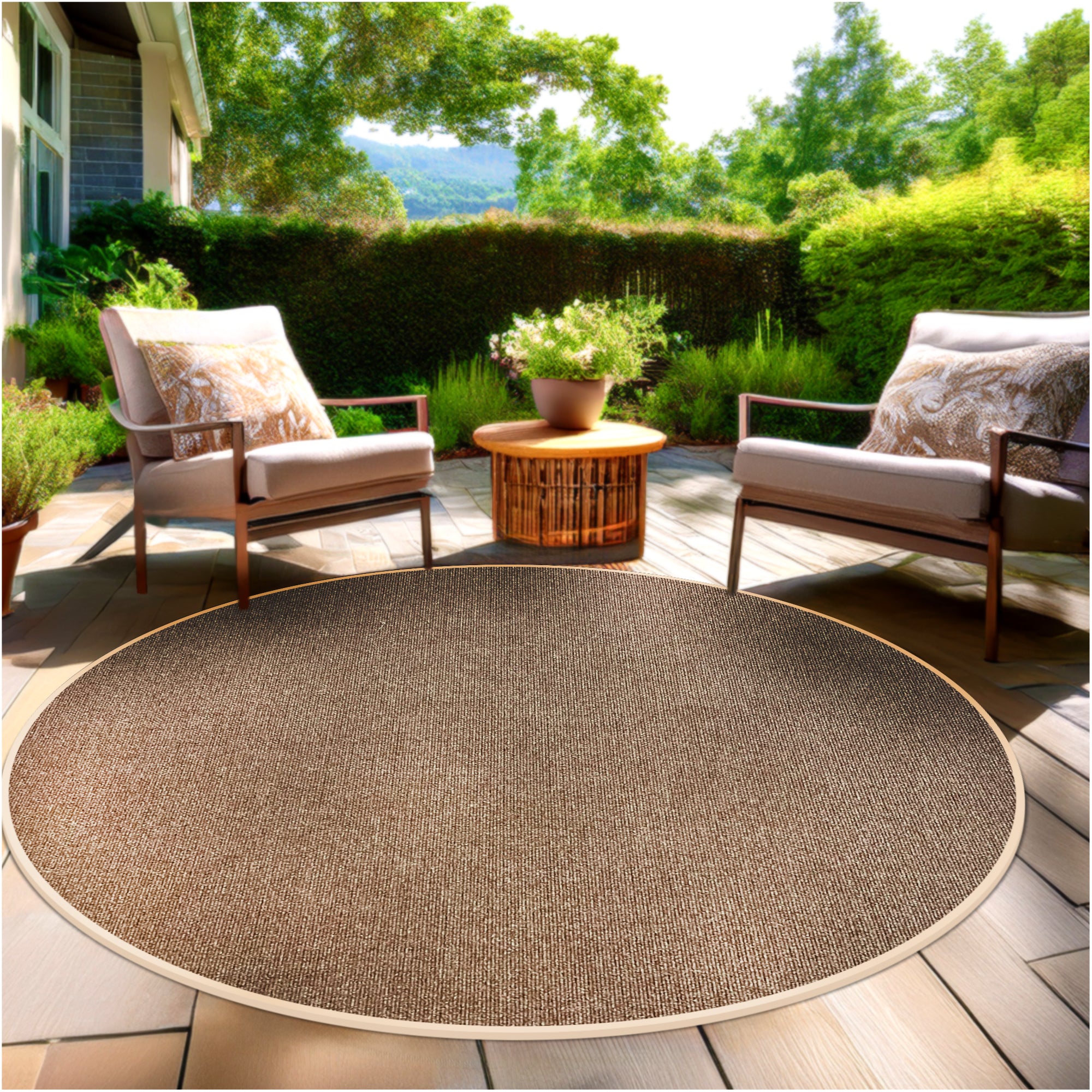 Roanoke Rib Indoor-Outdoor Area Rug in Custom Sizes - Sample