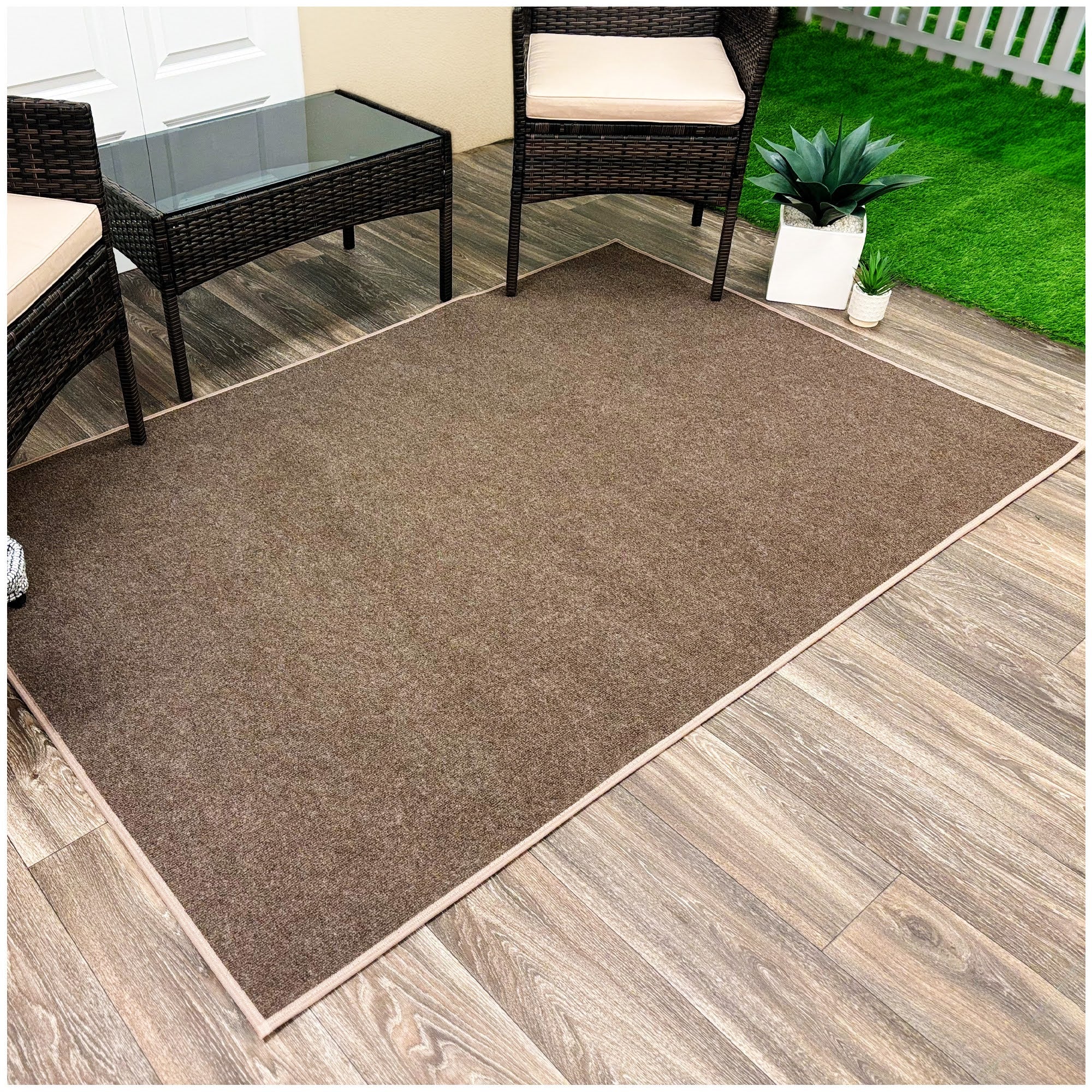 Ribbed Indoor-Outdoor Area Rug