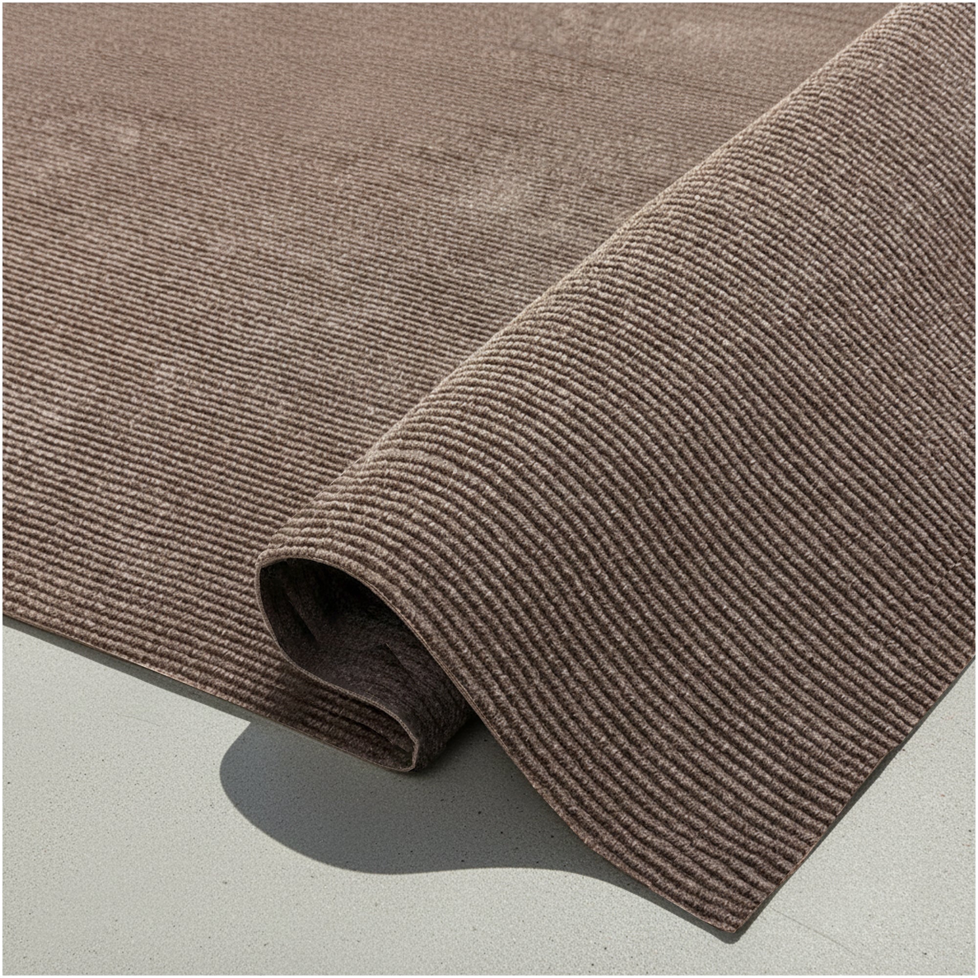 Wassaw Ribbed Indoor/Outdoor Area Rug – Lightweight PET Fiber, 6 Colors