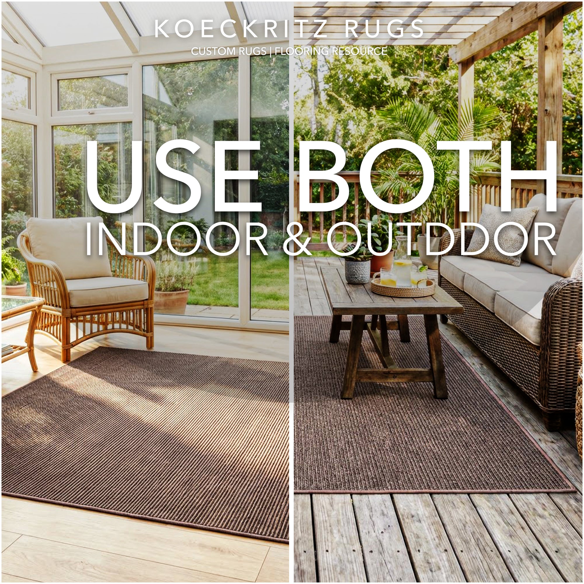 Wassaw Ribbed Indoor/Outdoor Area Rug – Lightweight PET Fiber, 6 Colors