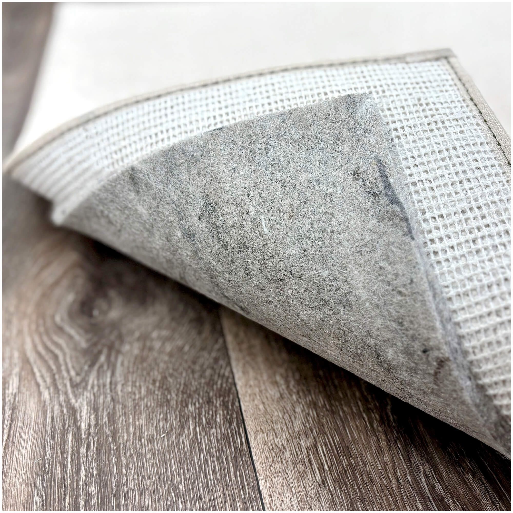 3/8" Thick Felt Rug Pad – 32 oz Recycled Felt & Jute | Cushion for Area Rugs