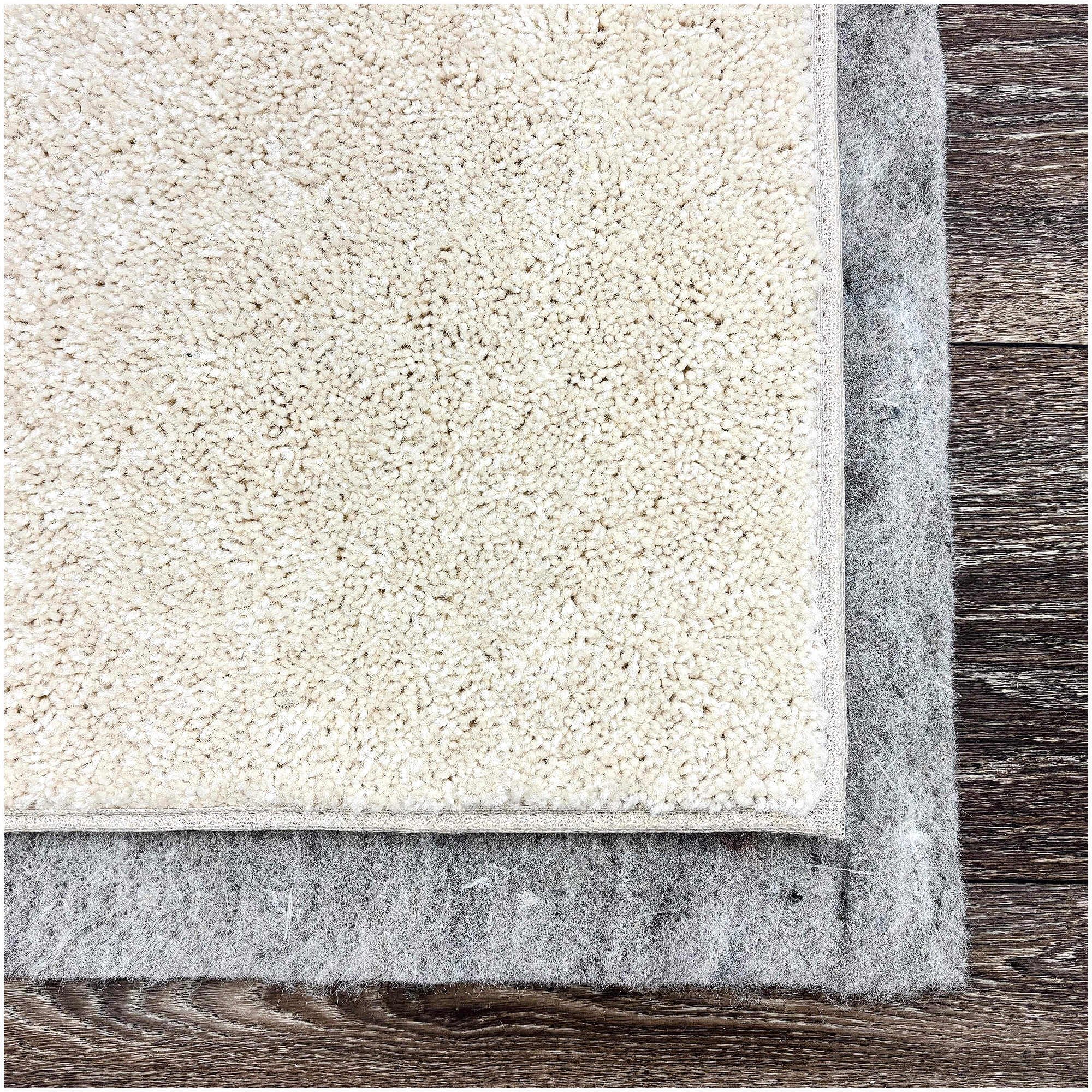 3/8" Thick Felt Rug Pad – 32 oz Recycled Felt & Jute | Cushion for Area Rugs