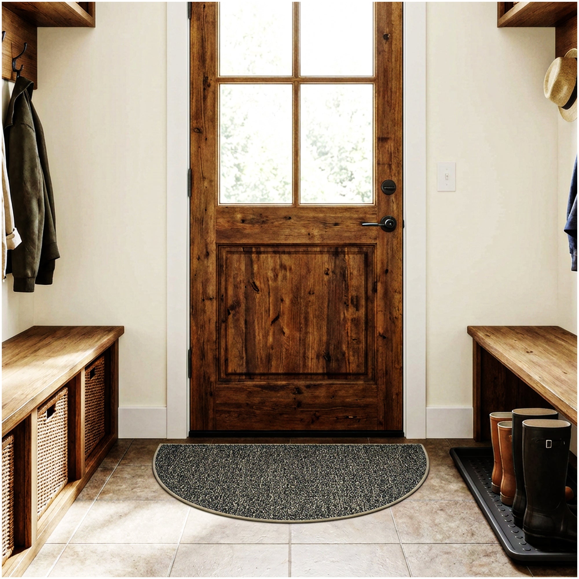 Garden Escape Indoor/Outdoor Area Rug with Premium Bound Edges – 6 Colors