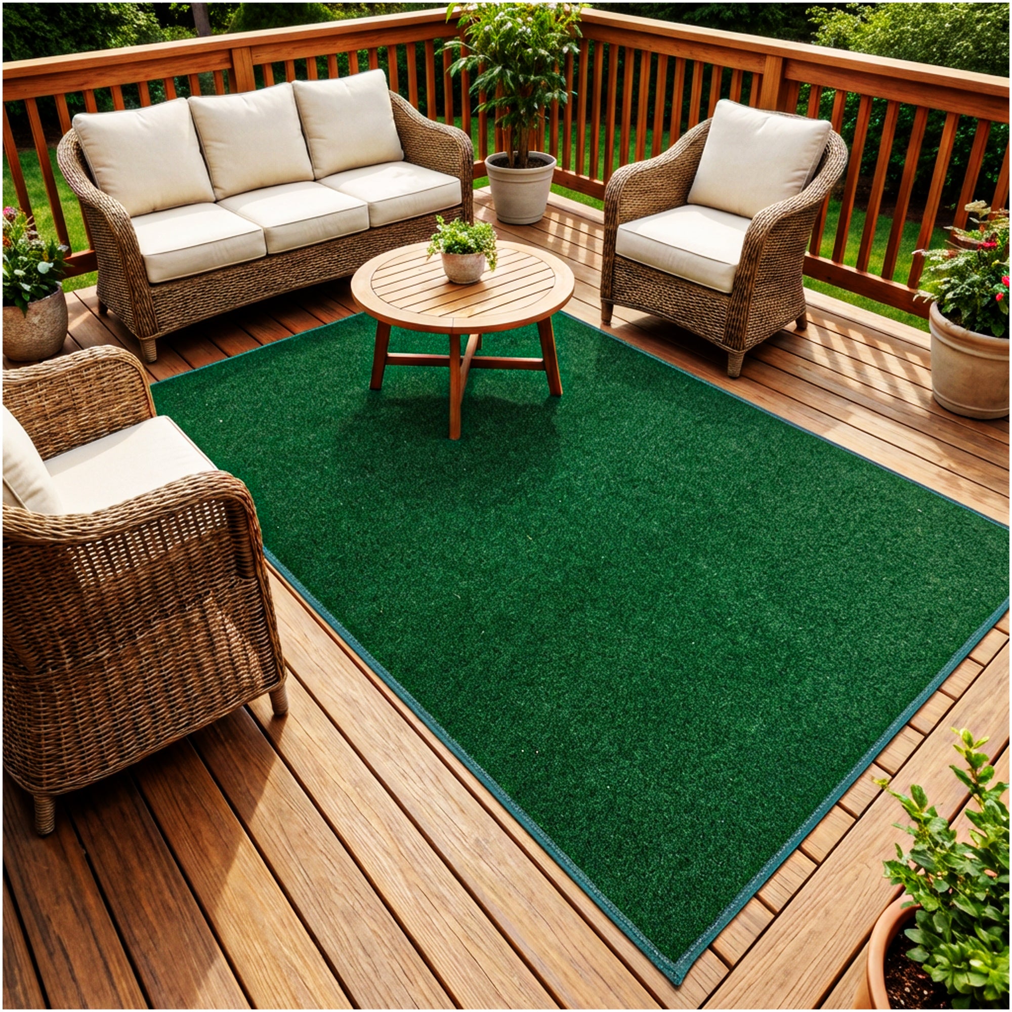 Grizzly Turf Indoor/Outdoor Area Rug – Durable, Weatherproof, Custom Cut