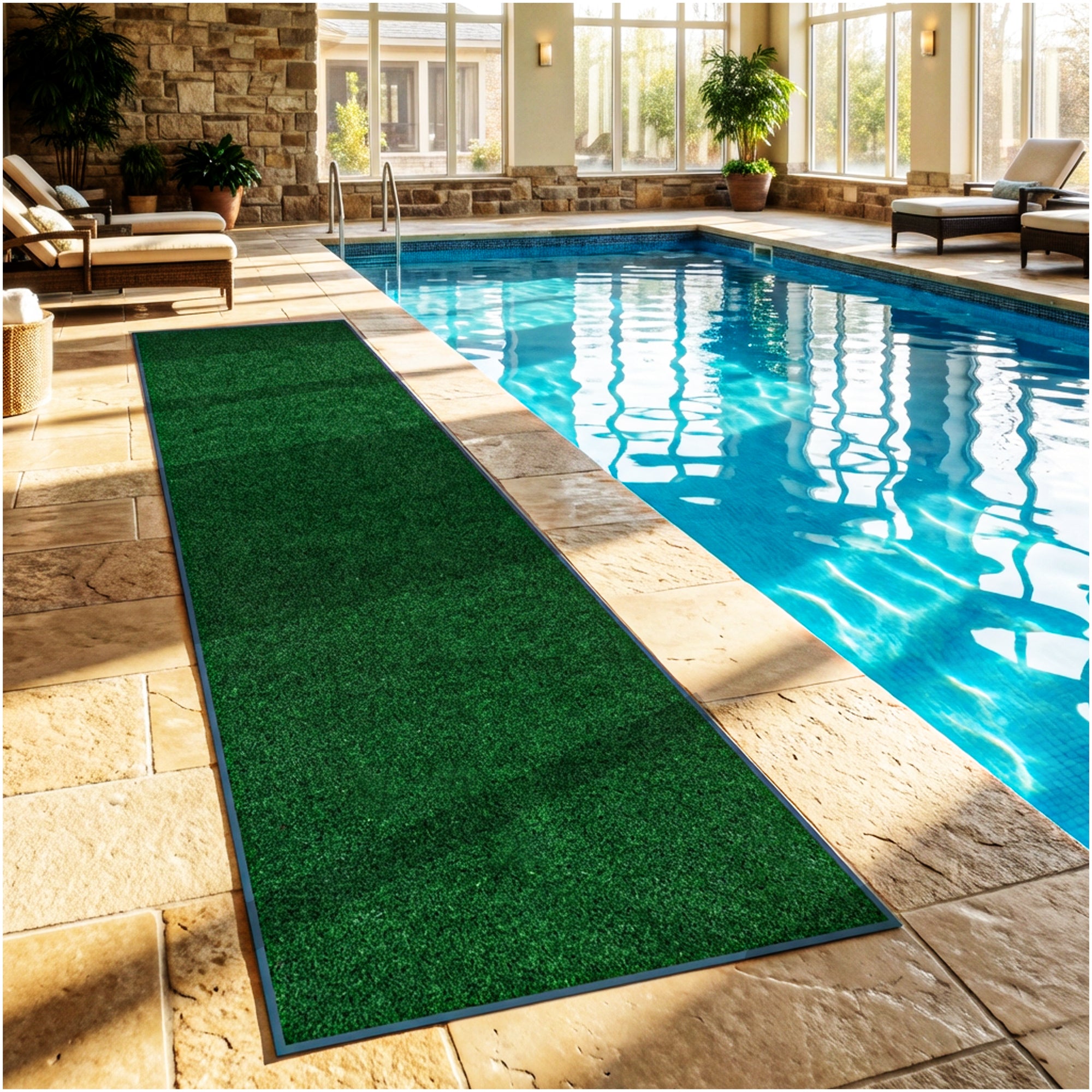 Grizzly Turf Indoor/Outdoor Area Rug – Durable, Weatherproof, Custom Cut