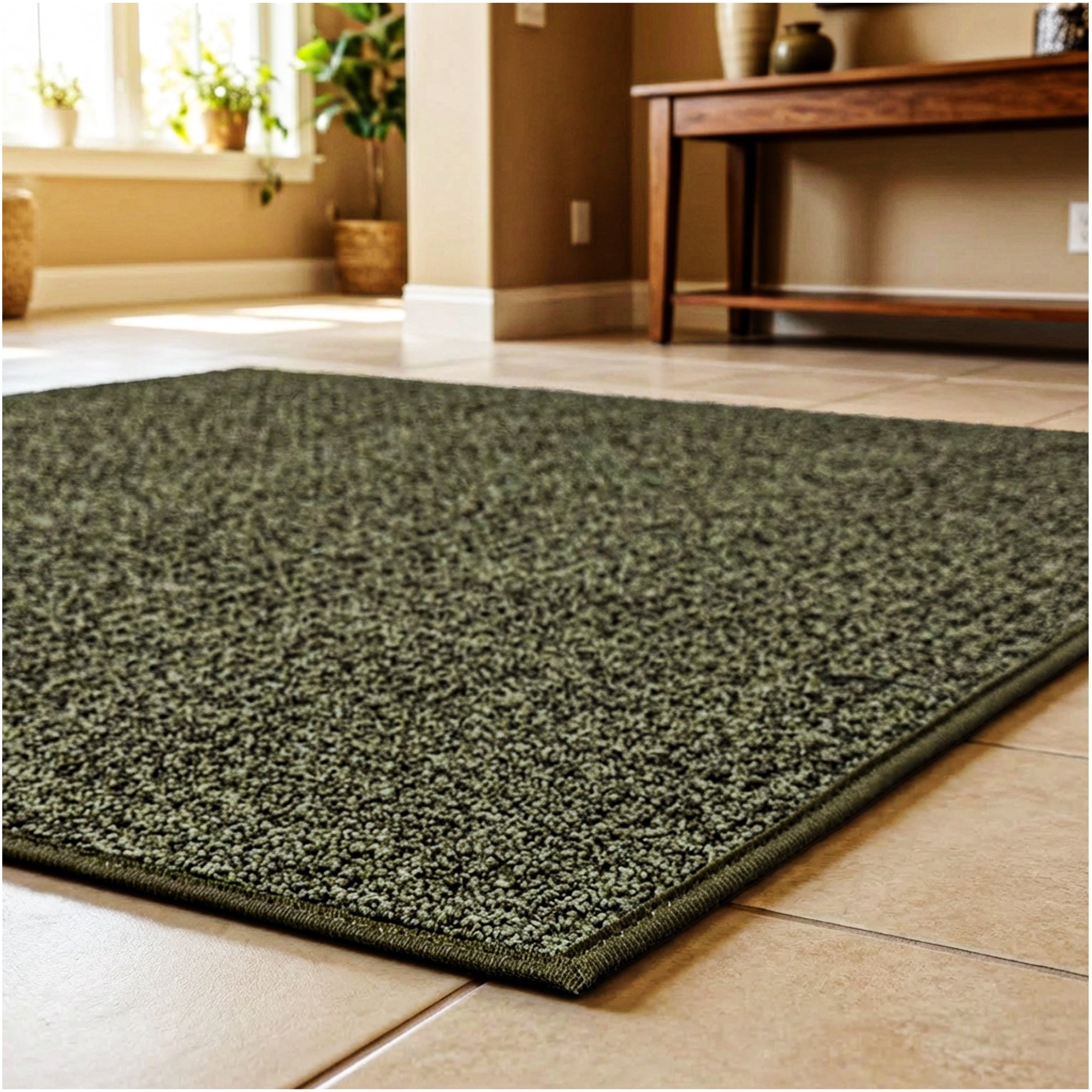 Casual Boucle Indoor/Outdoor Area Rug – Custom Sizes, 6 Colors