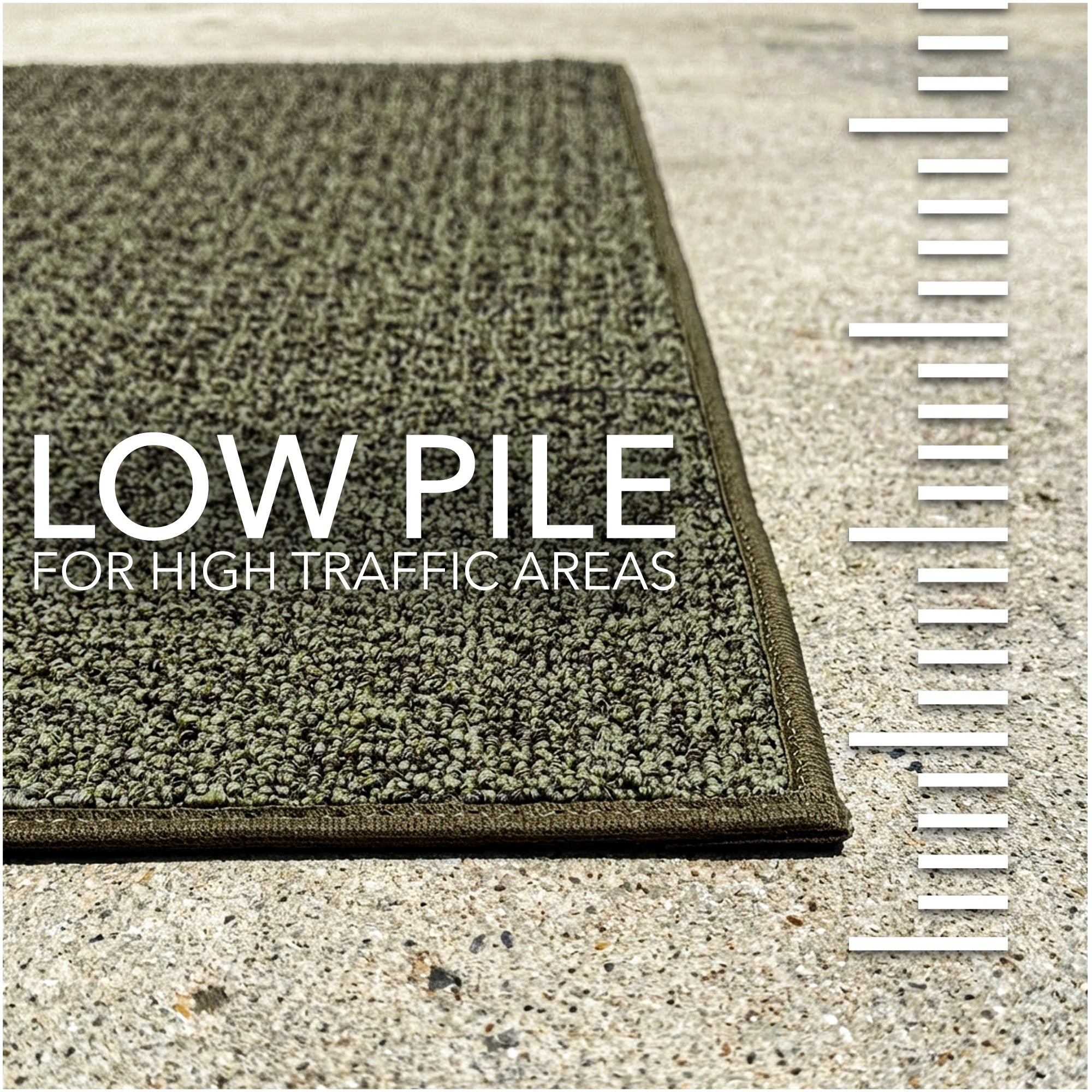 Casual Boucle Indoor/Outdoor Area Rug – Custom Sizes, 6 Colors
