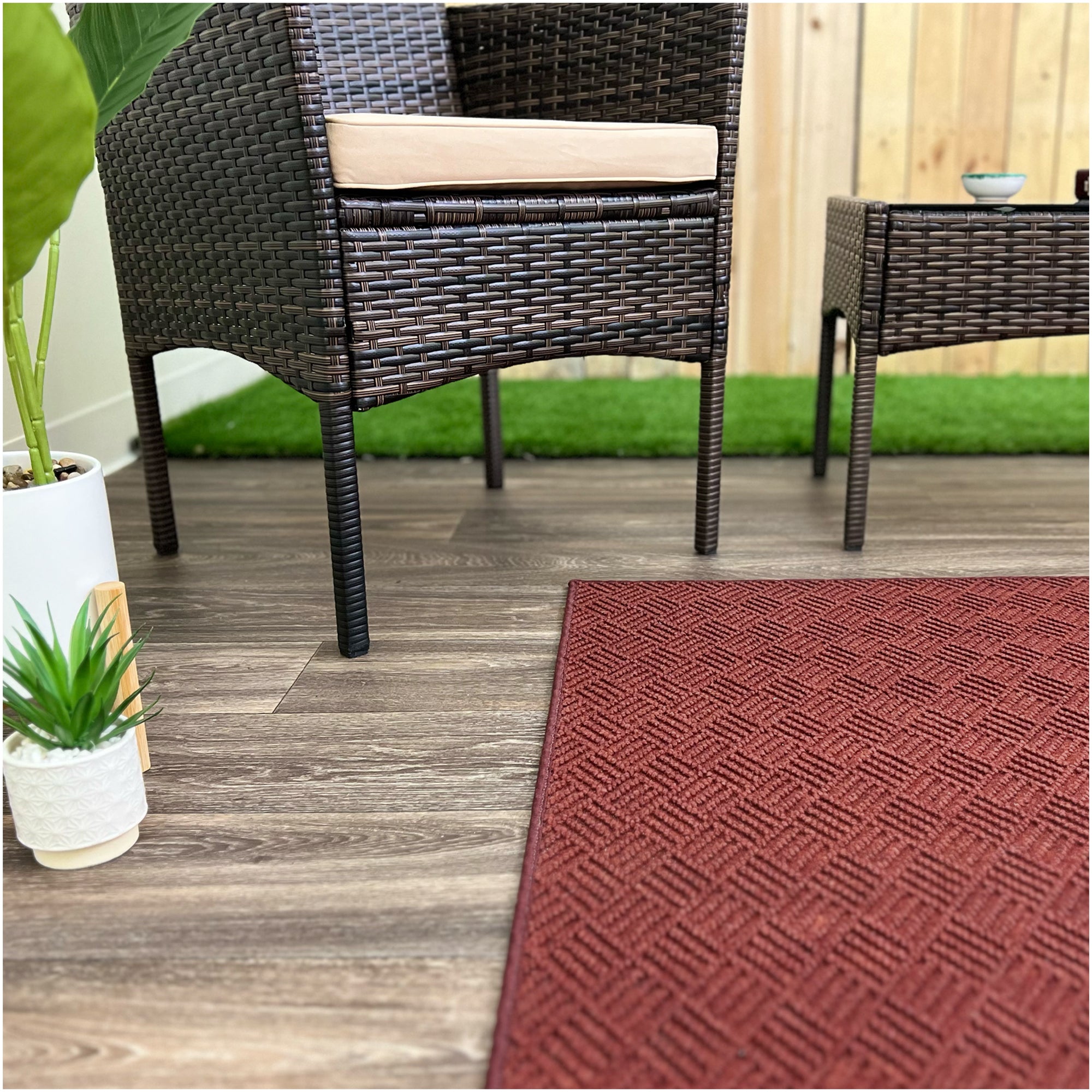 Dreamweaver Indoor/Outdoor Area Rug | Custom Size & Shape, 1/4" Thick