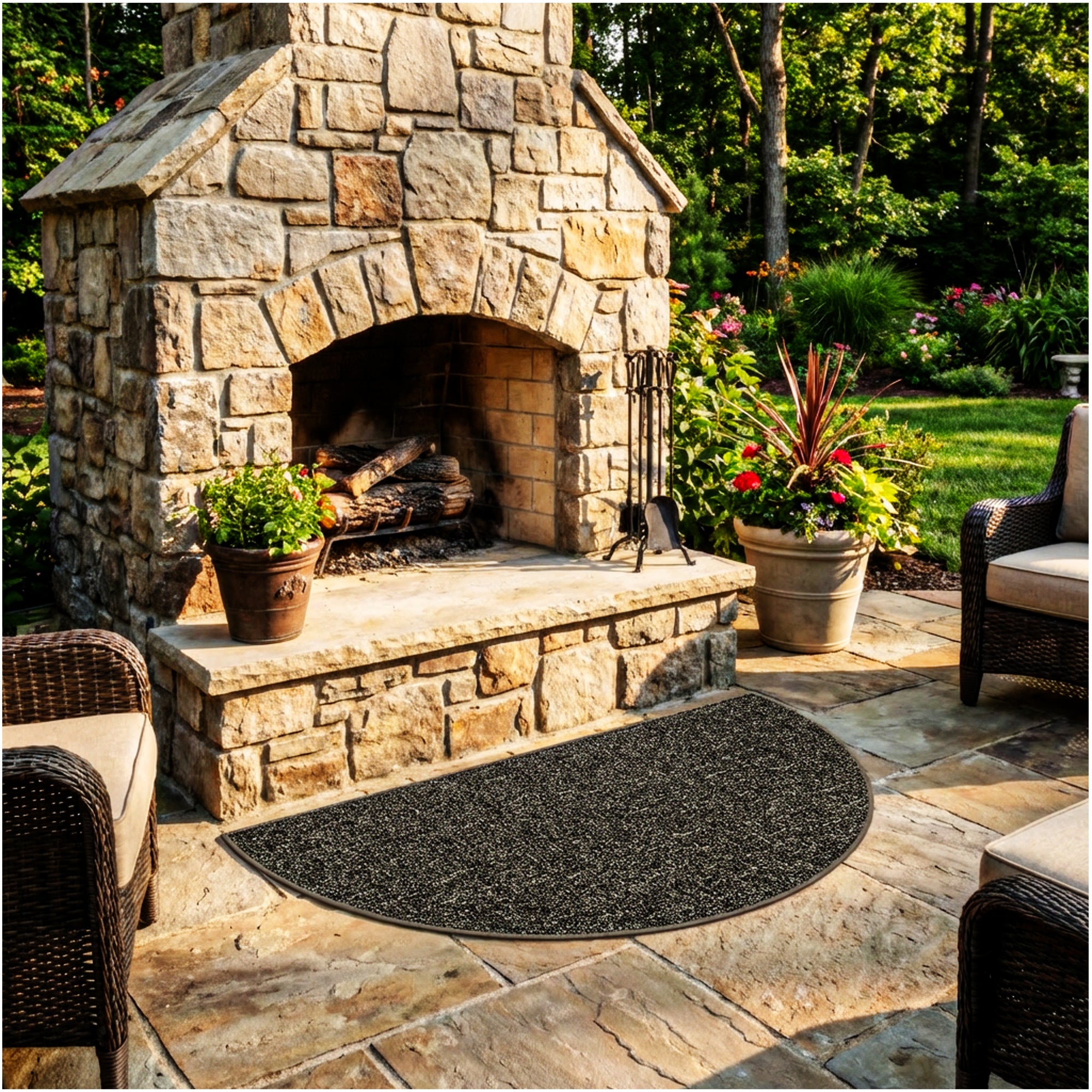 Casual Boucle Indoor/Outdoor Area Rug – Custom Sizes, 6 Colors