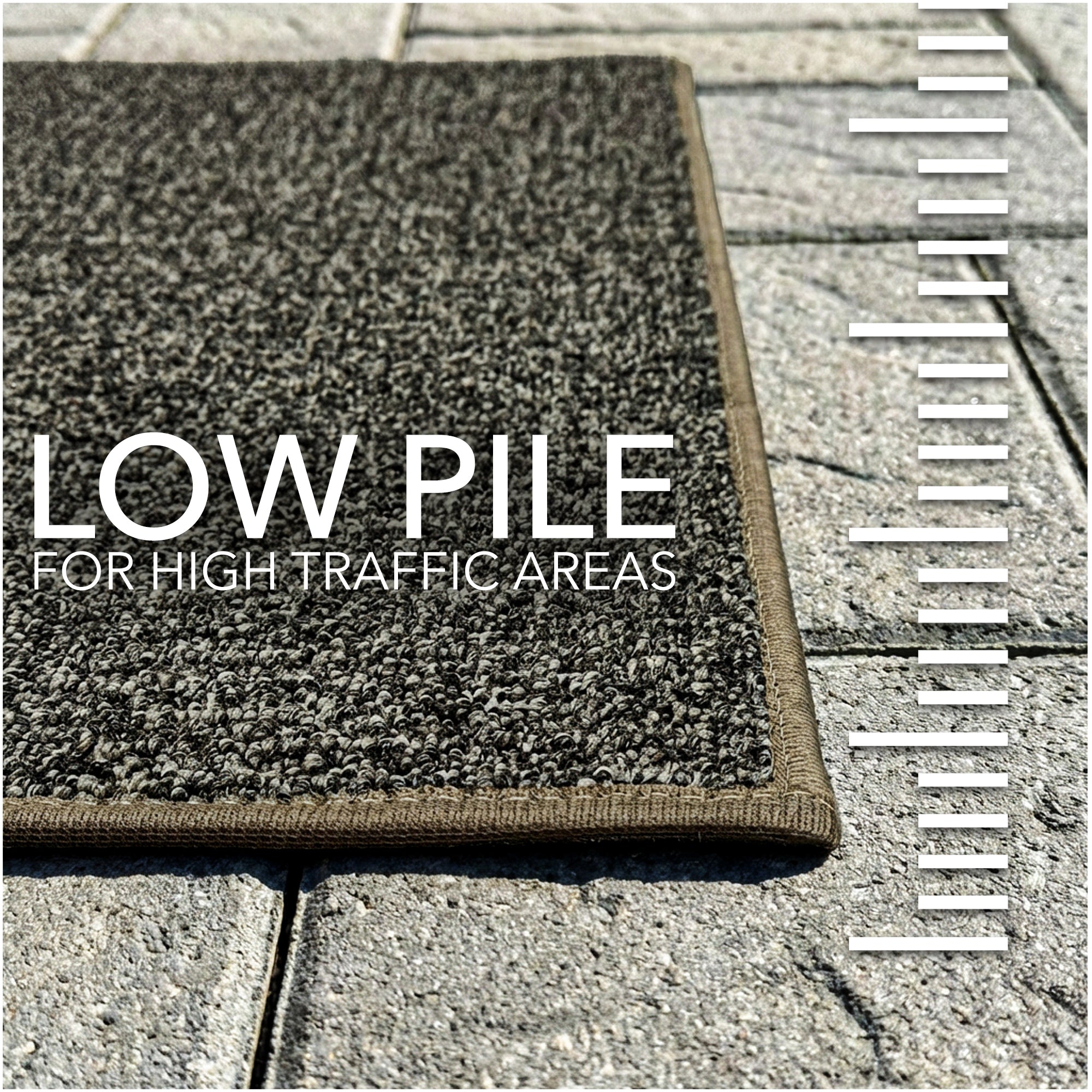 Casual Boucle Indoor/Outdoor Area Rug – Custom Sizes, 6 Colors