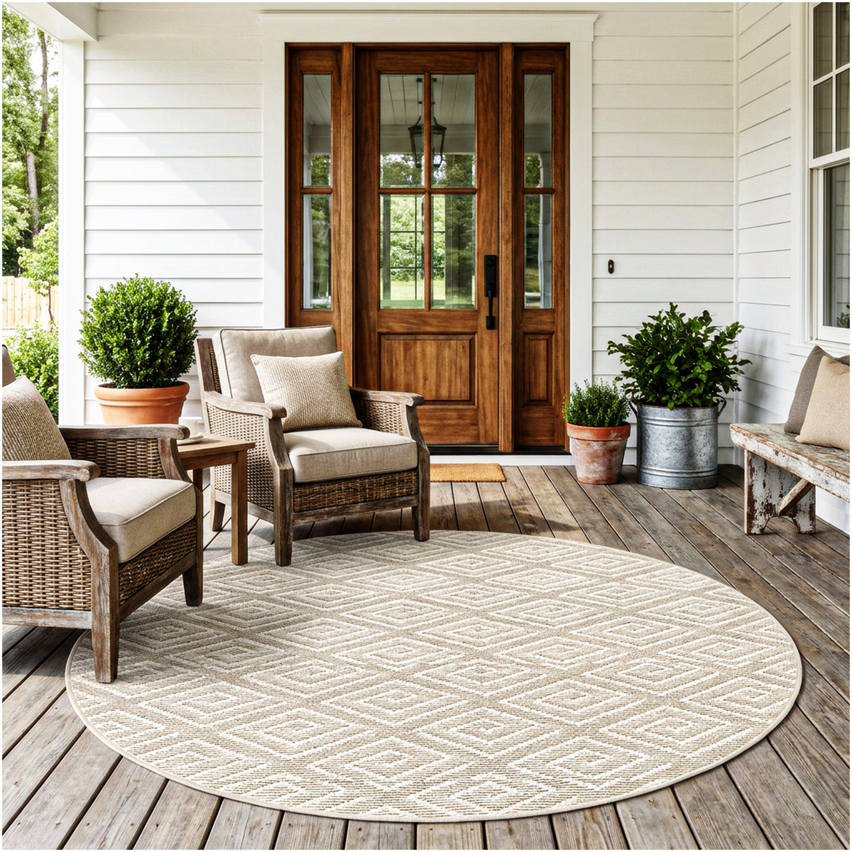 Curacao Custom Cut Indoor & Outdoor Area Rug – Custom Sizes