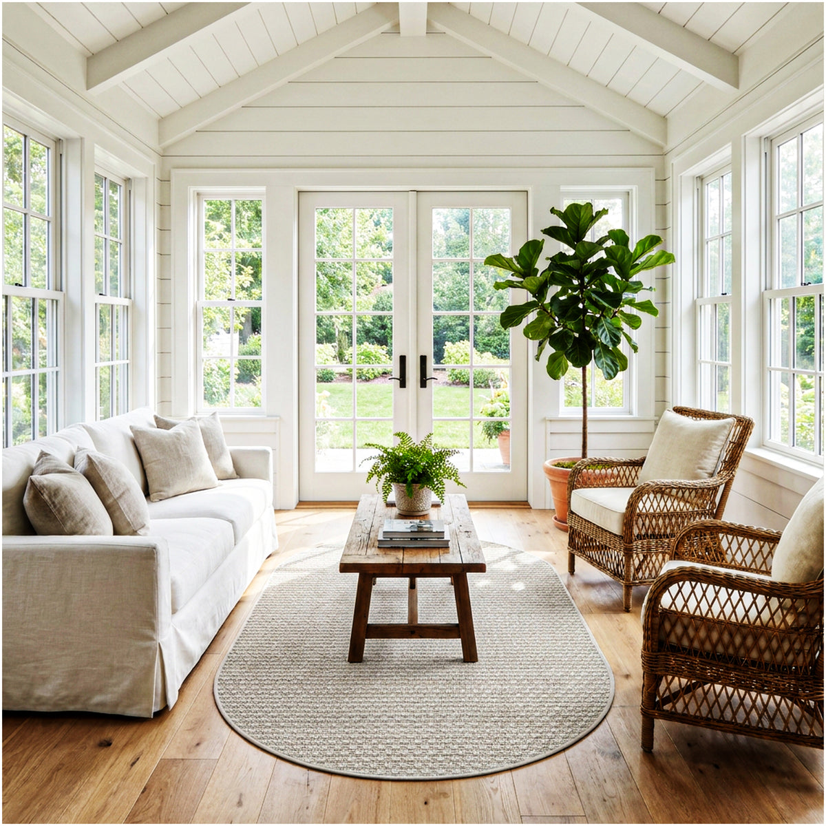 Dominica Indoor Outdoor Area Rug – Custom Size Patio Rug