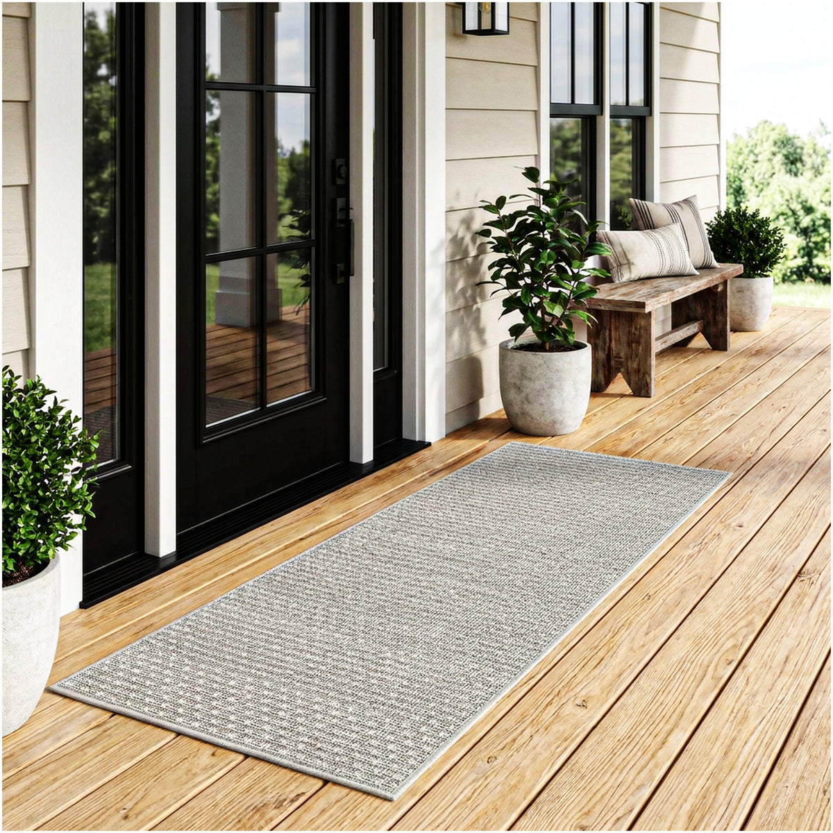 Dominica Indoor Outdoor Area Rug – Custom Size Patio Rug