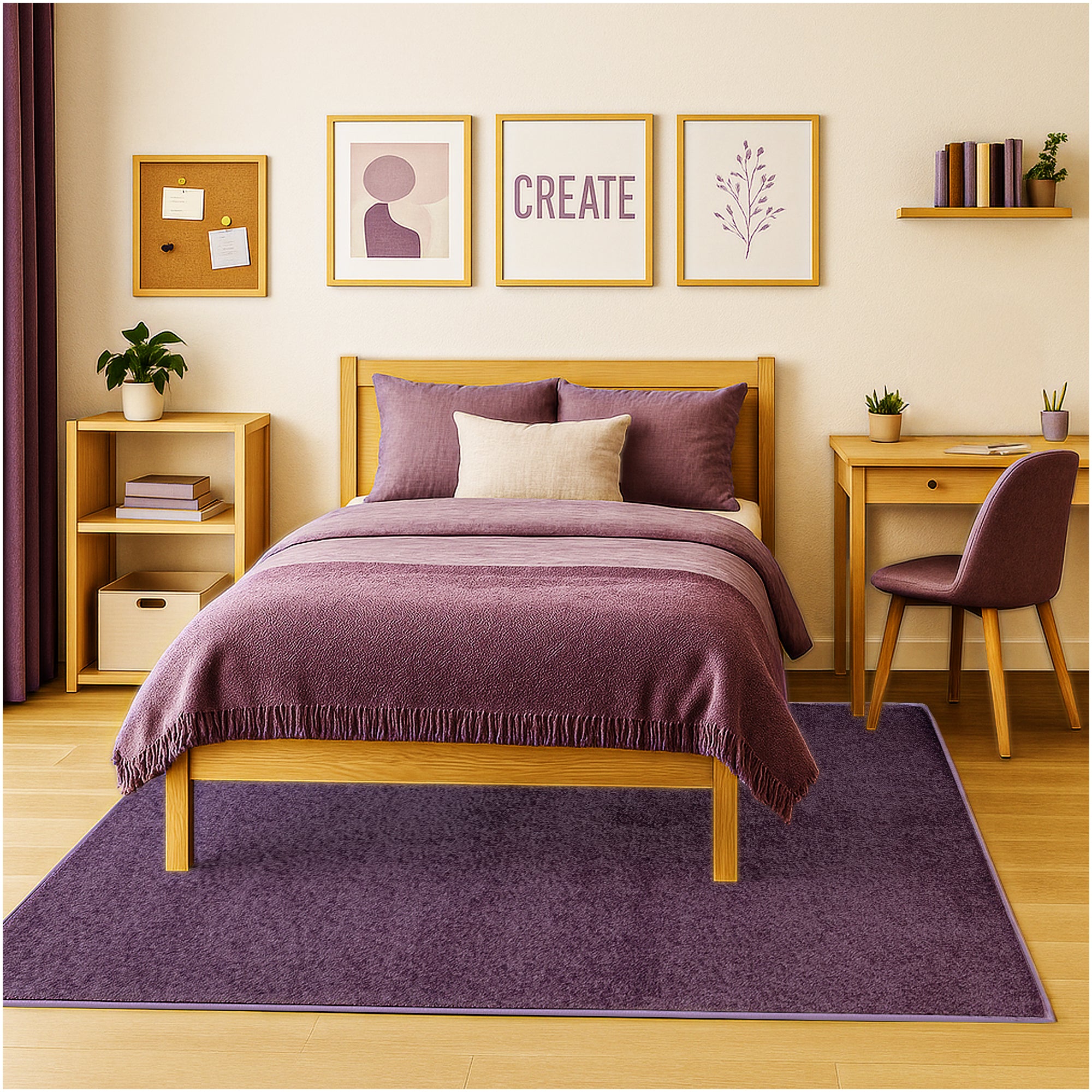 Kid Crossing Soft Area Rug – Colorful Collection, Custom Sizes Available