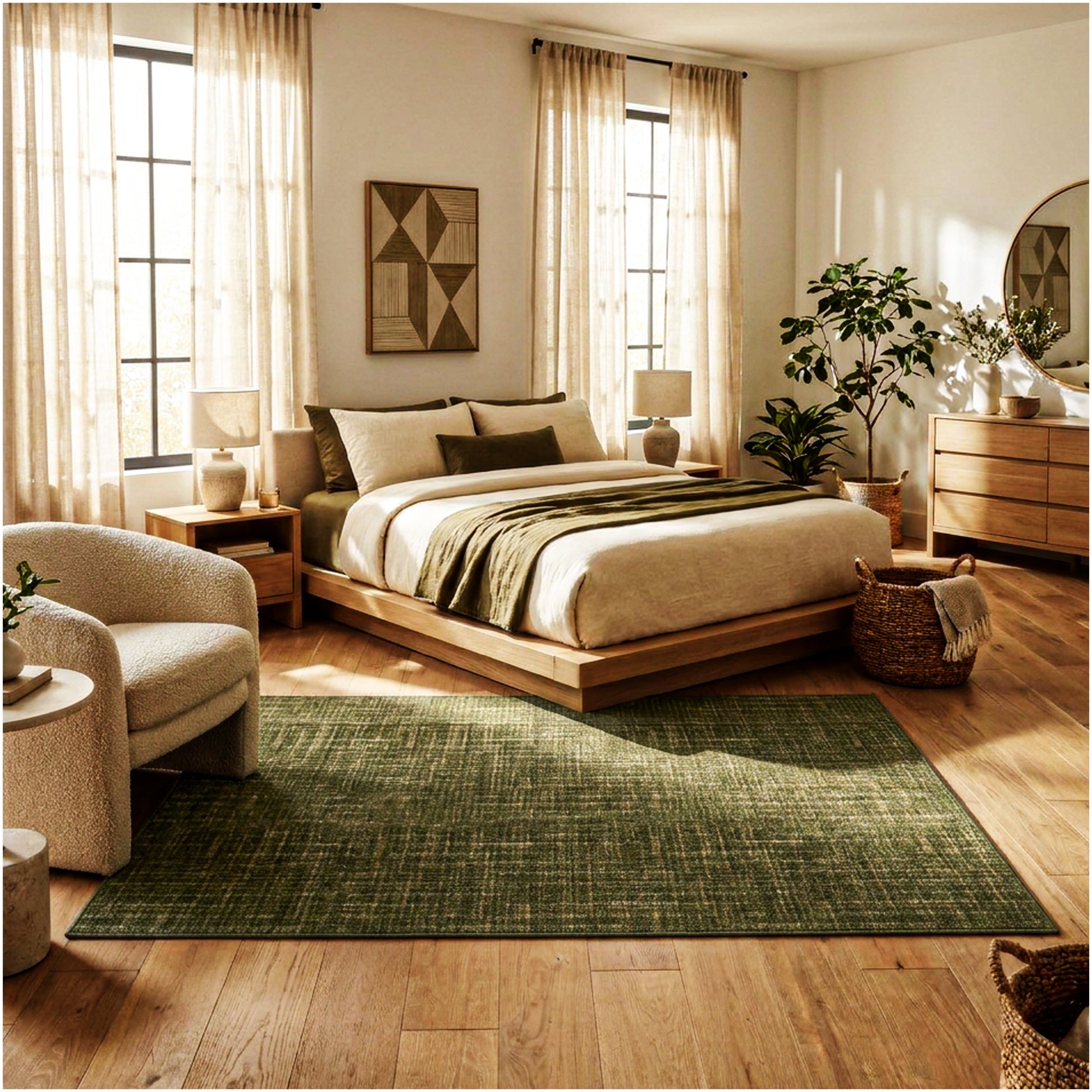 Milliken Stitches Indoor Area Rug – Standard Sizes & Color Options