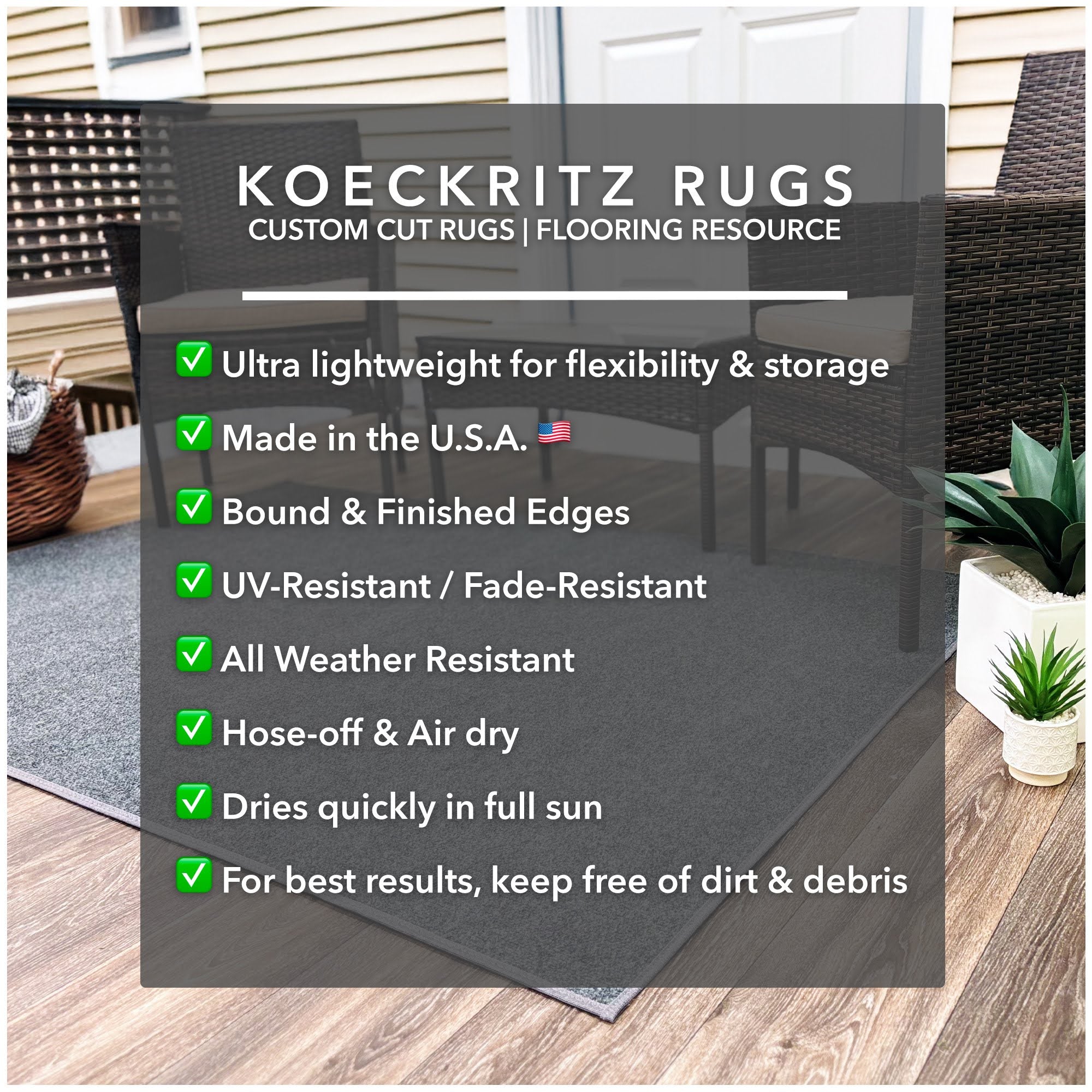 Ribbed Indoor-Outdoor Area Rug