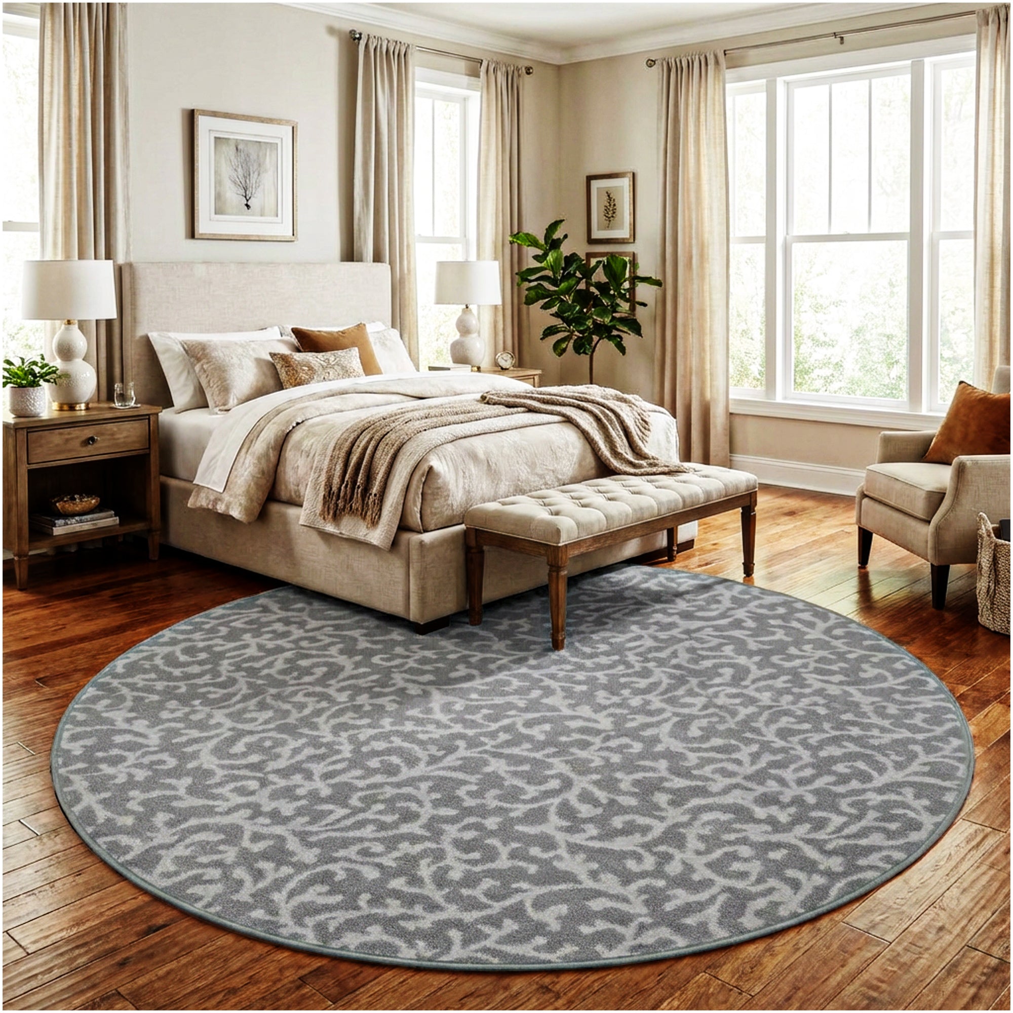 Milliken Coral Springs Indoor Area Rug | Standard Sizes & Color Options
