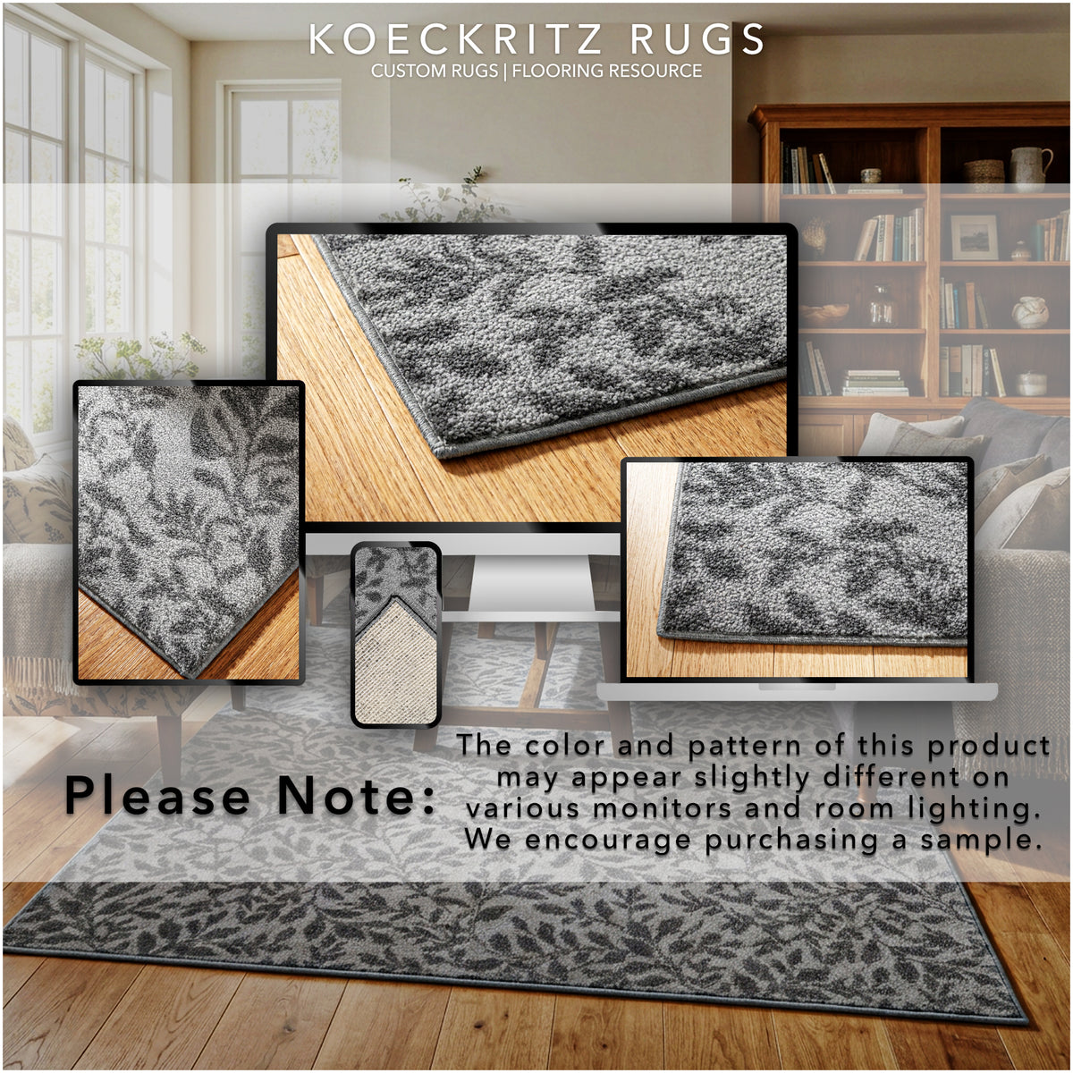 Milliken Hidden Trail Nature Pattern Indoor Area Rug – Custom Sizes