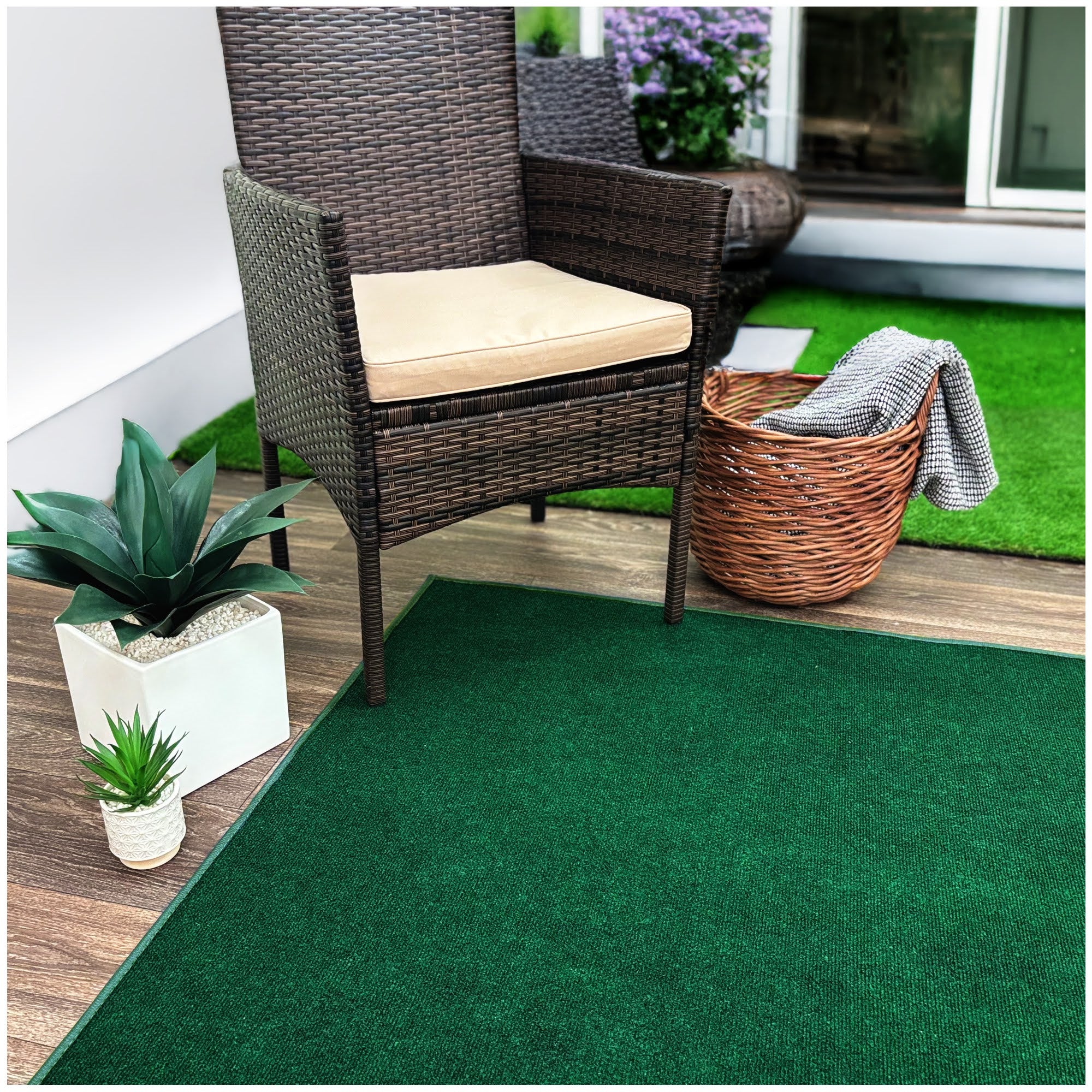 Ribbed Indoor-Outdoor Area Rug