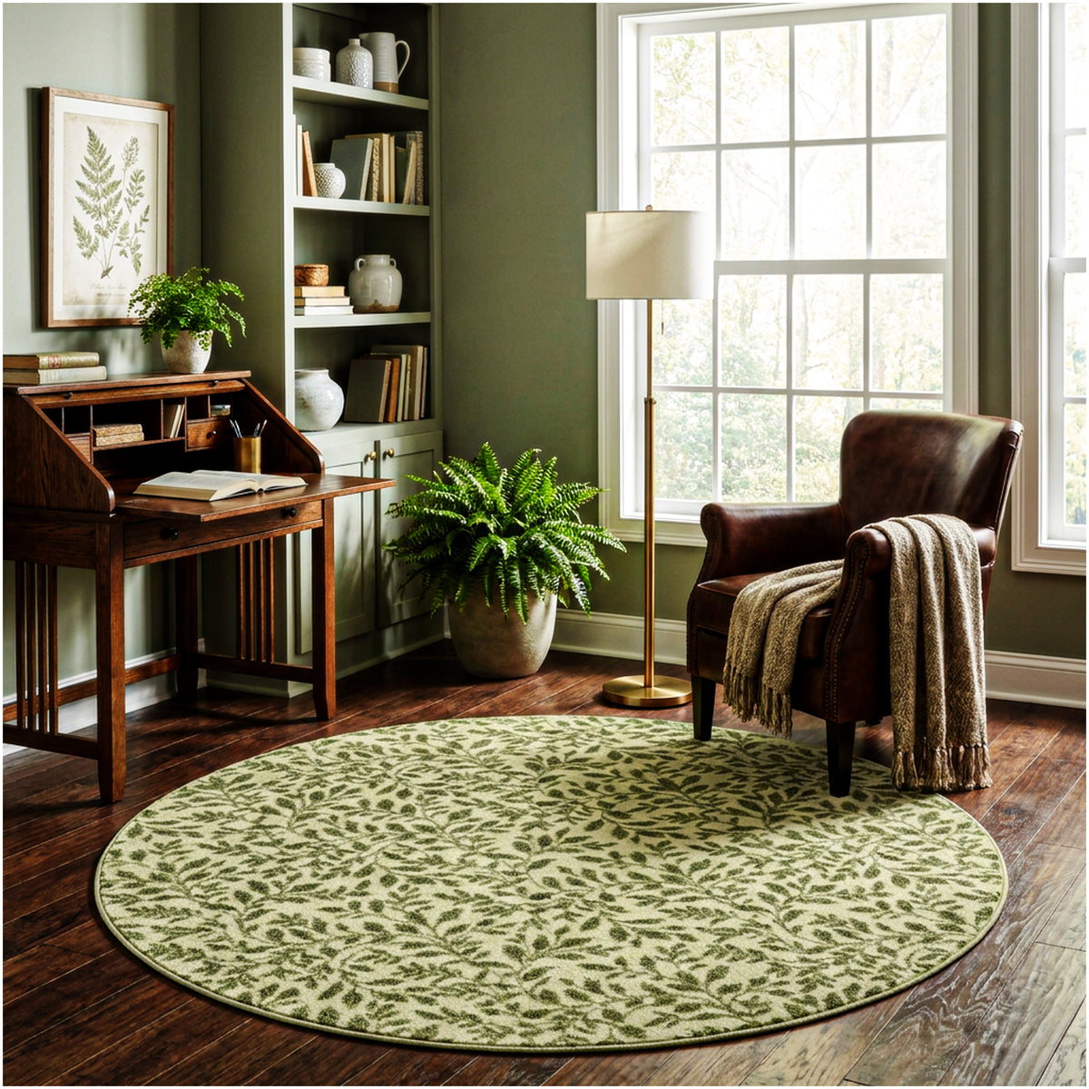 Milliken Hidden Trail Nature Pattern Indoor Area Rug – Custom Sizes