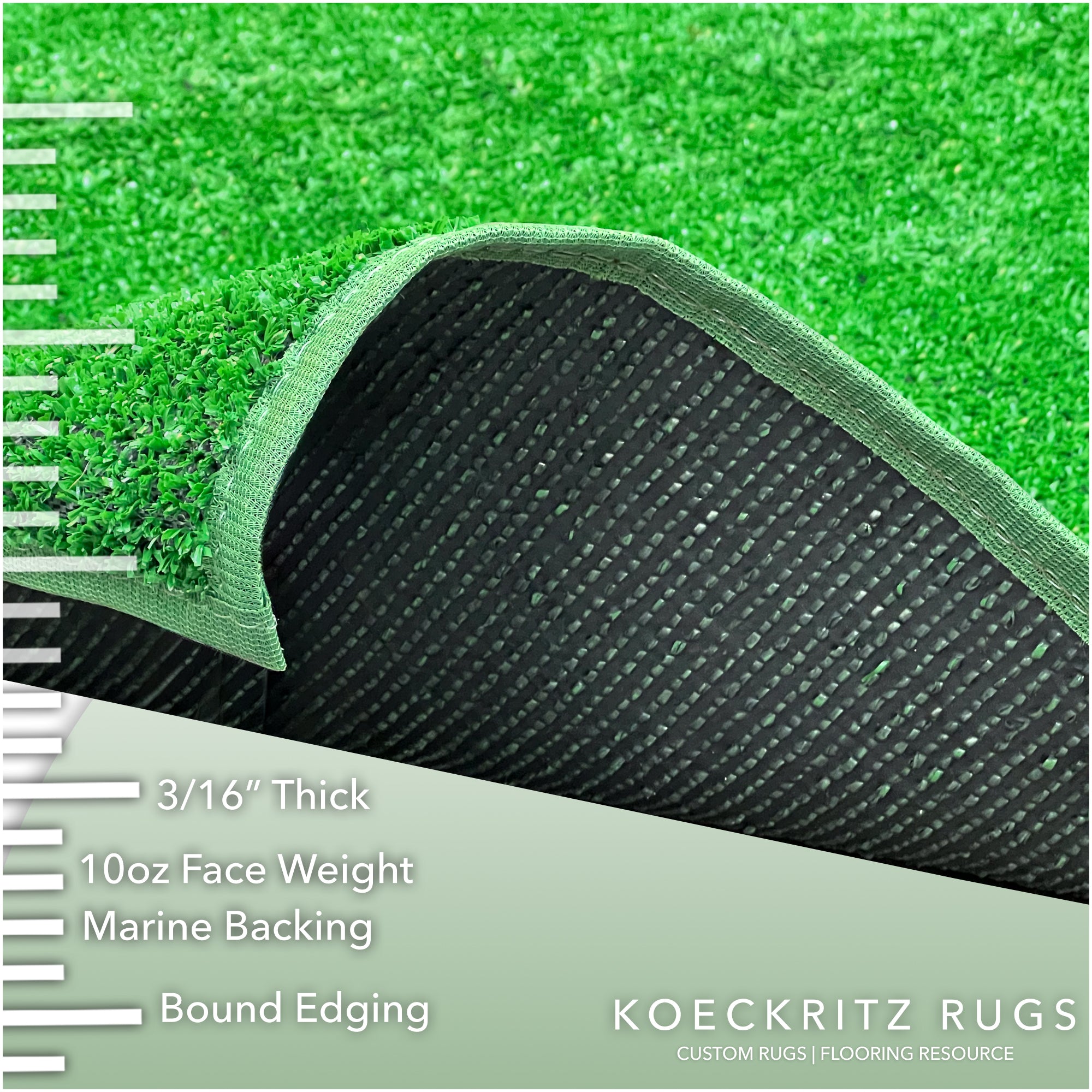 Indoor/Outdoor Artificial Grass Rugs – Lightweight, Standard Sizes, 6 Colors