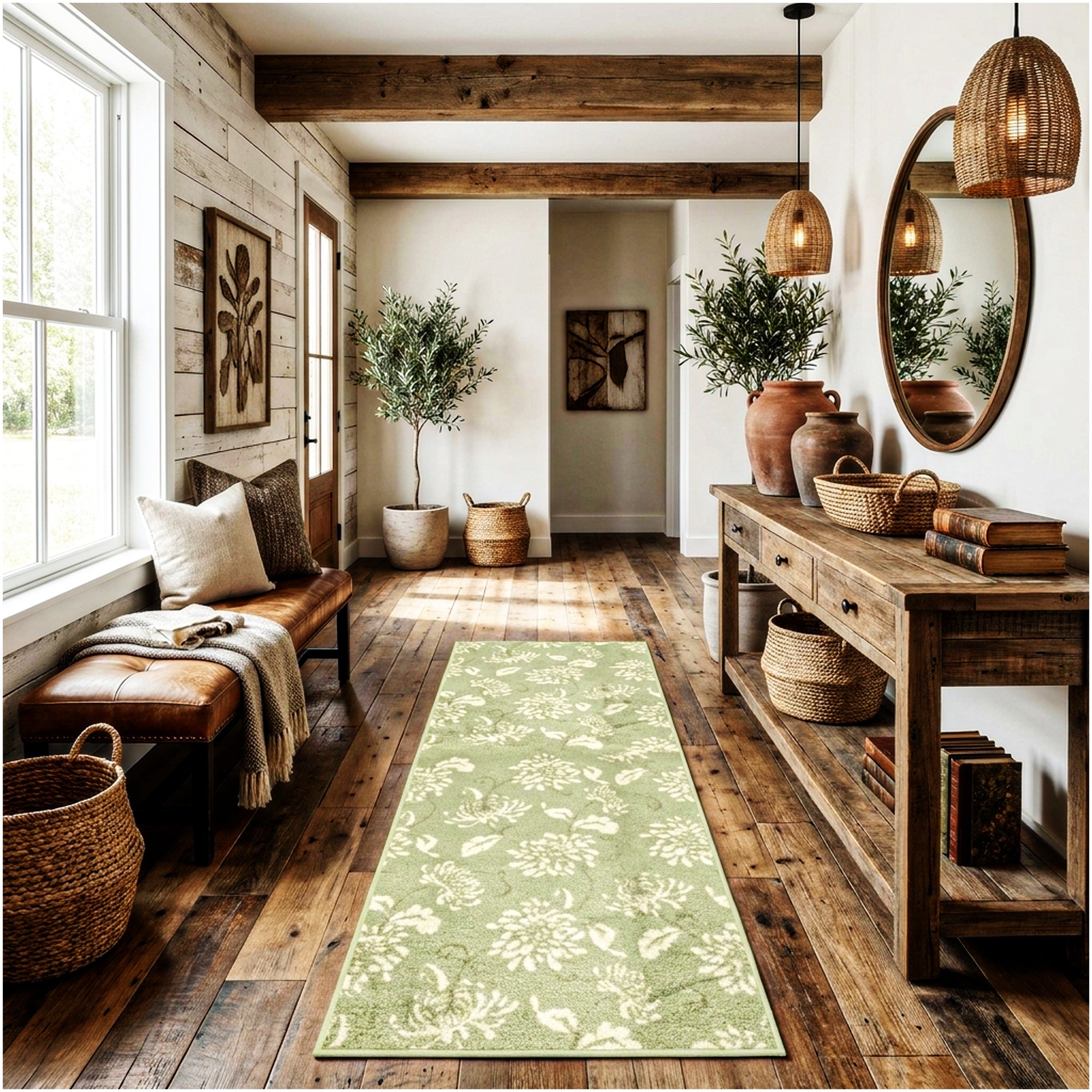 Milliken Grand Fleur Indoor Area Rug – Floral Design, Multiple Colors