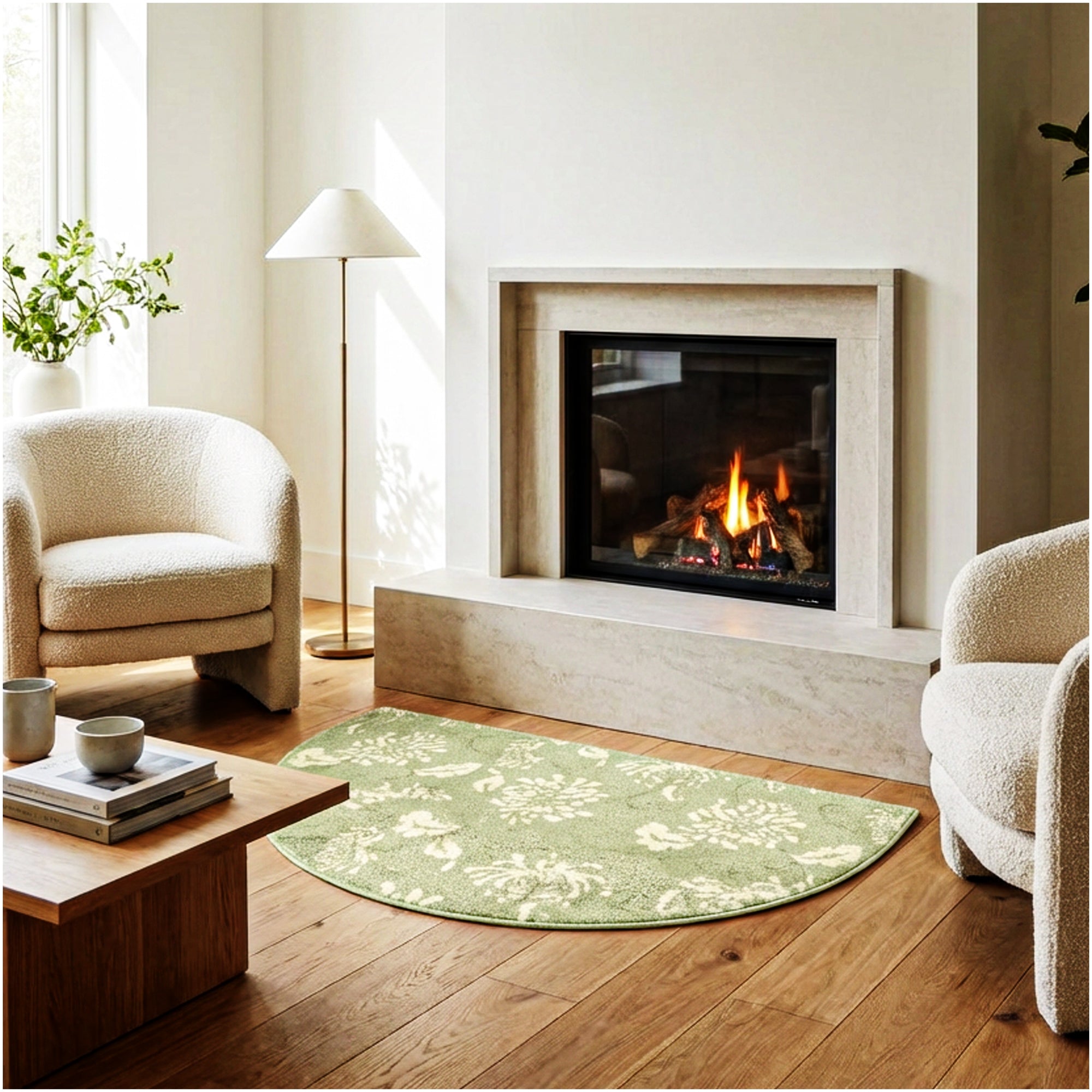 Milliken Grand Fleur Indoor Area Rug – Floral Design, Multiple Colors