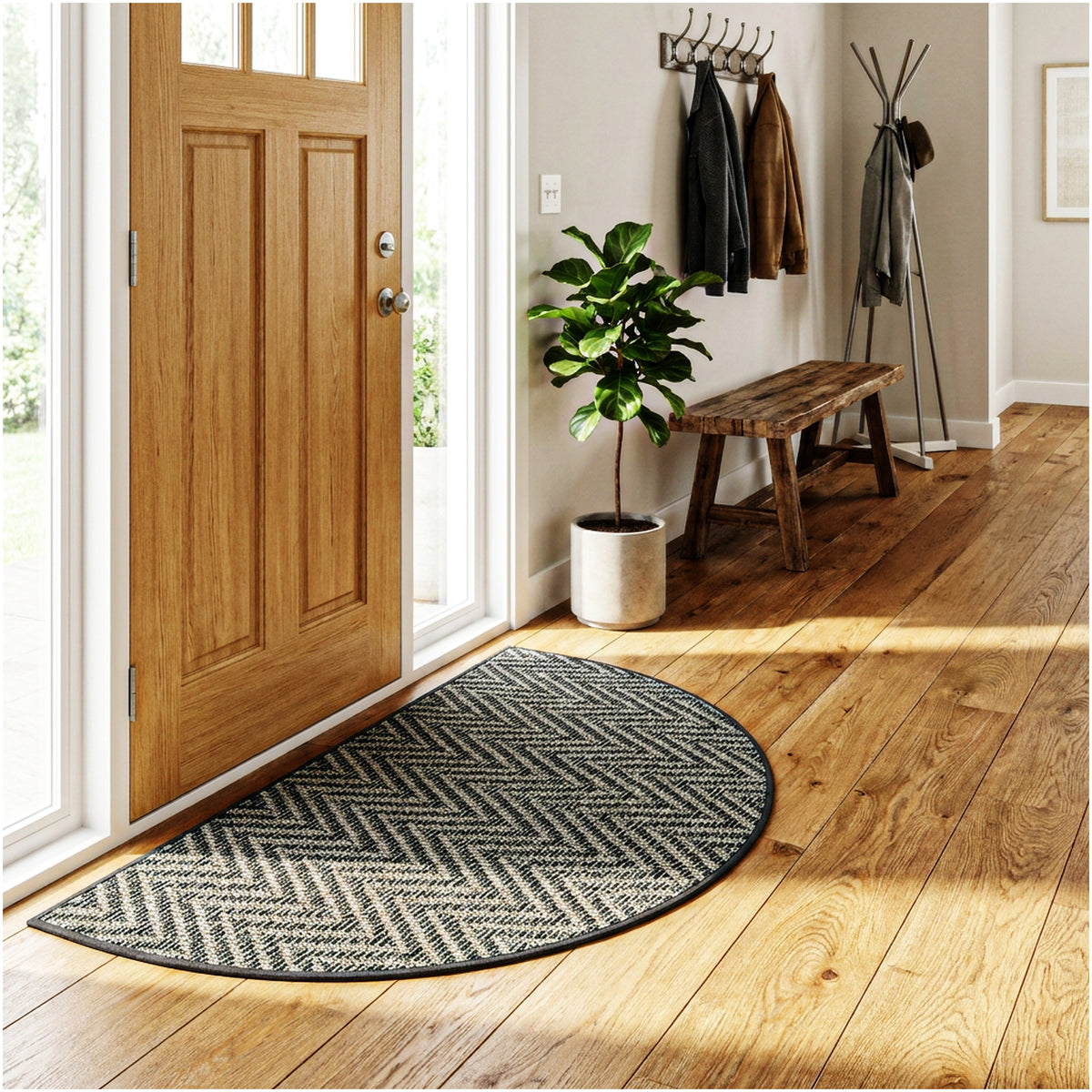 Tortola Chevron Indoor-Outdoor Area Rug | Custom Sizes Available