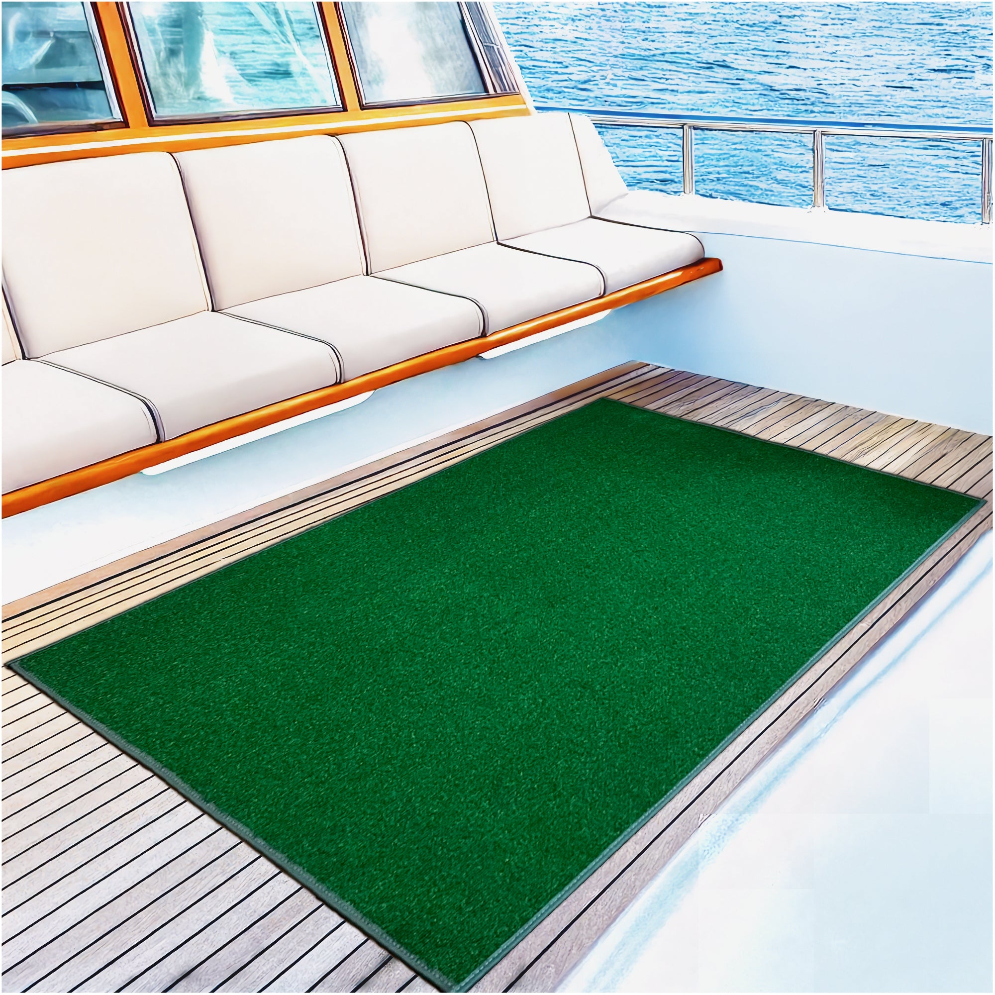 Roanoke Rib Indoor-Outdoor Area Rug in Custom Sizes - Sample