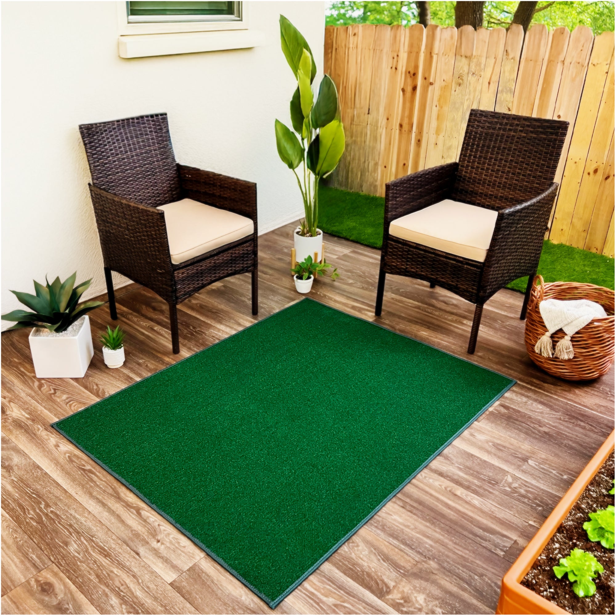Roanoke Rib Indoor-Outdoor Area Rug in Custom Sizes - Sample