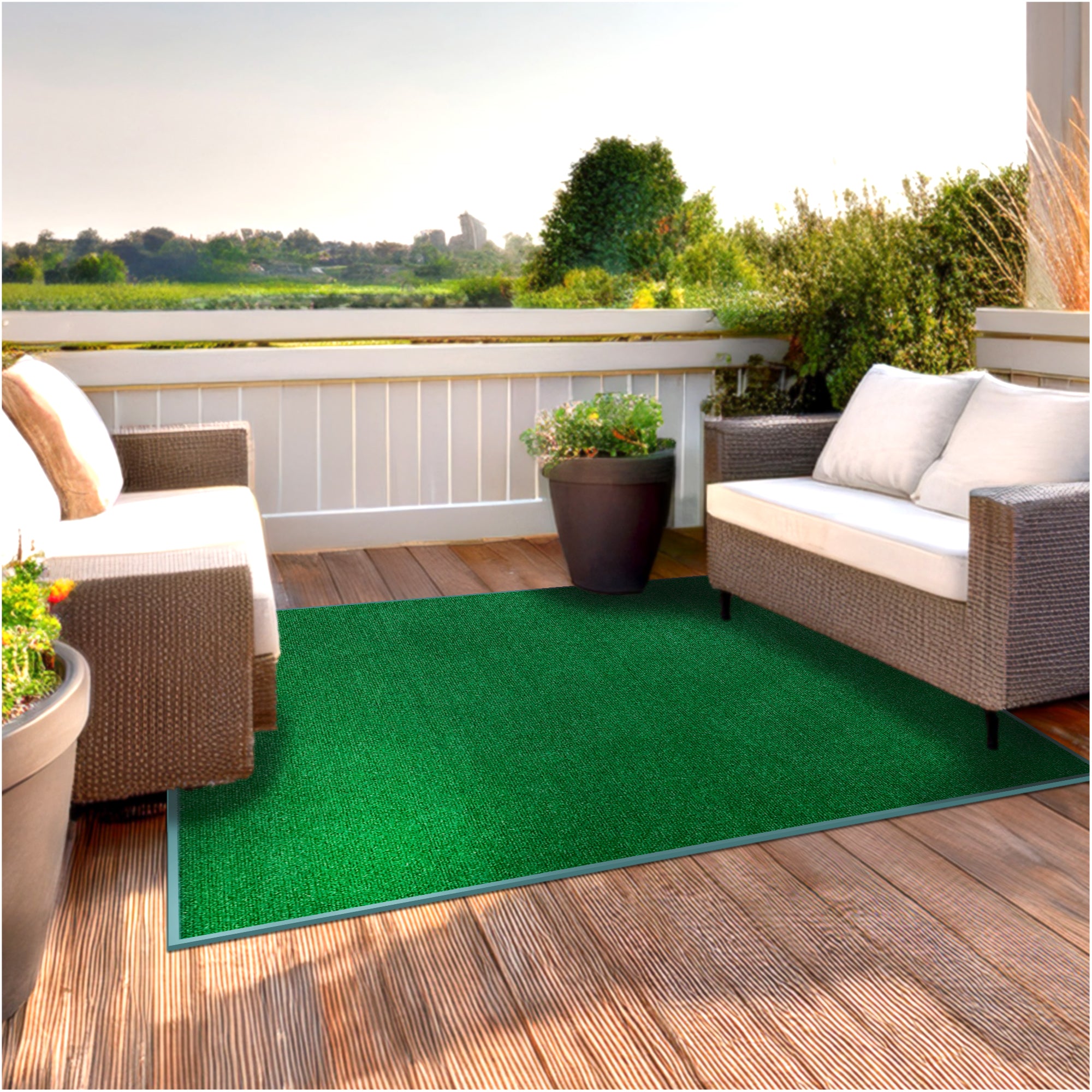 Roanoke Rib Indoor-Outdoor Area Rug in Custom Sizes - Sample
