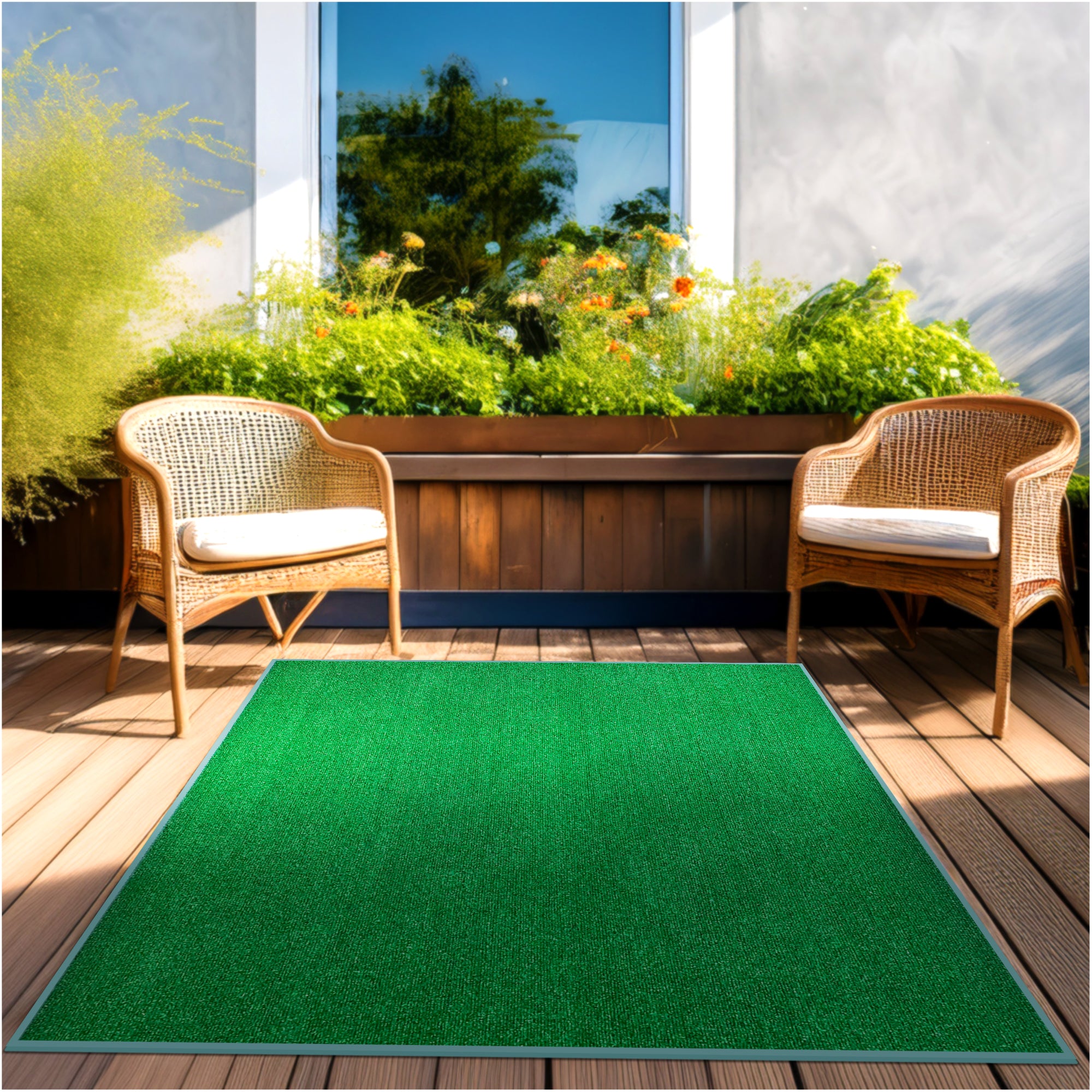 Roanoke Rib Indoor-Outdoor Area Rug in Custom Sizes - Sample