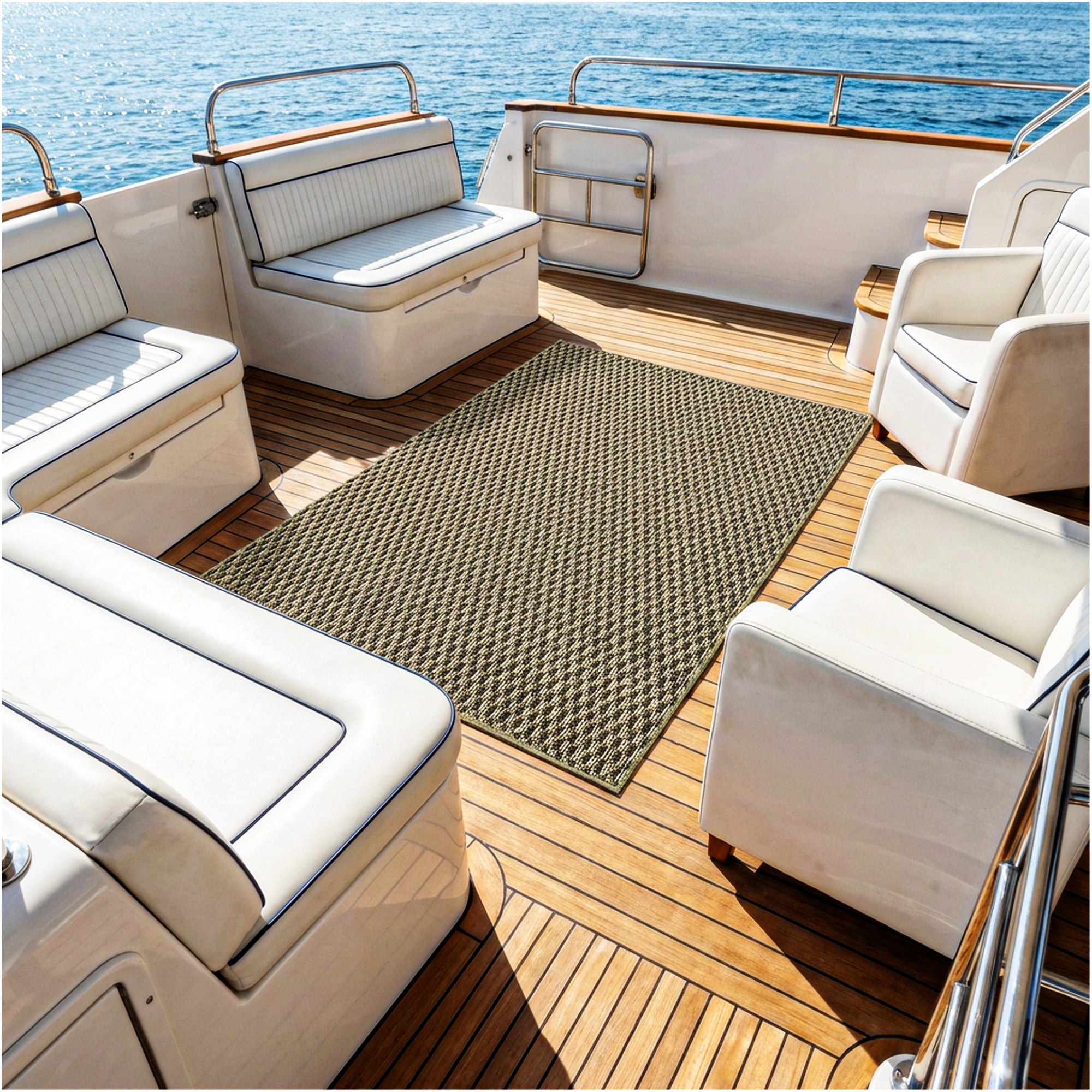 Pattern Play Level Loop Area Rug – Indoor/Outdoor | 5 Colors Available