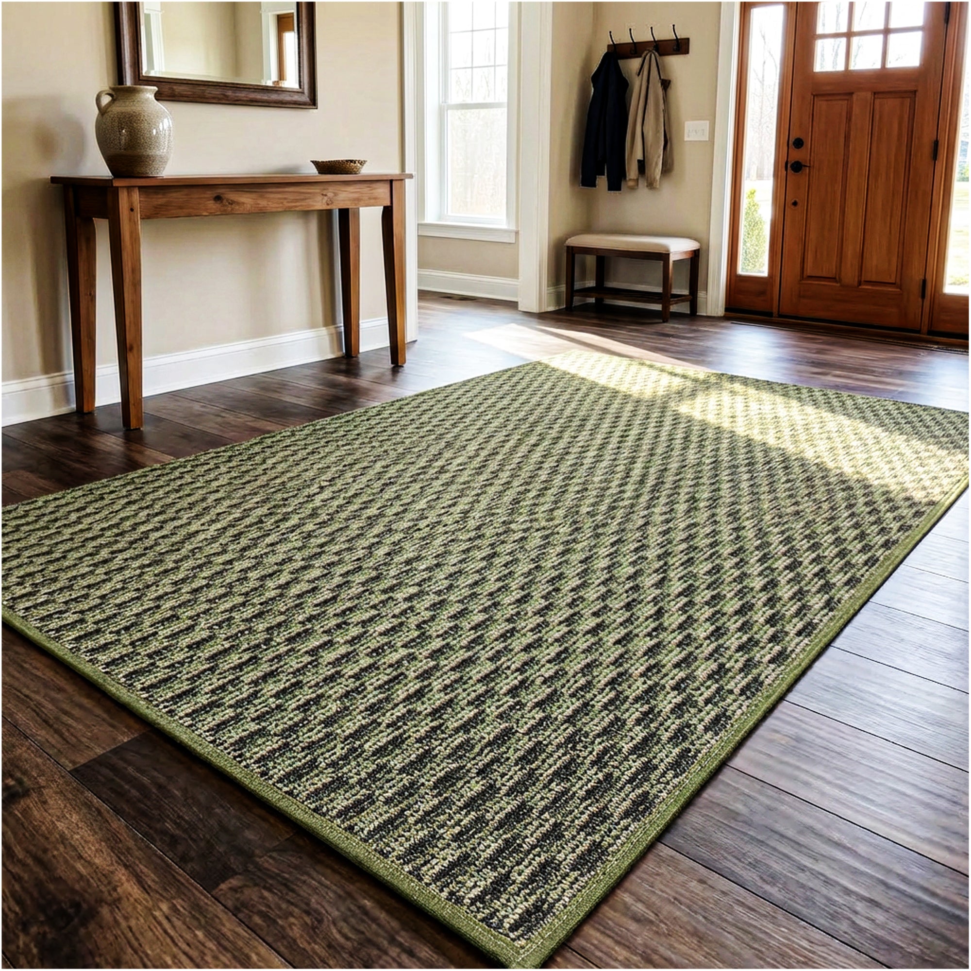 Pattern Play Level Loop Area Rug – Indoor/Outdoor | 5 Colors Available