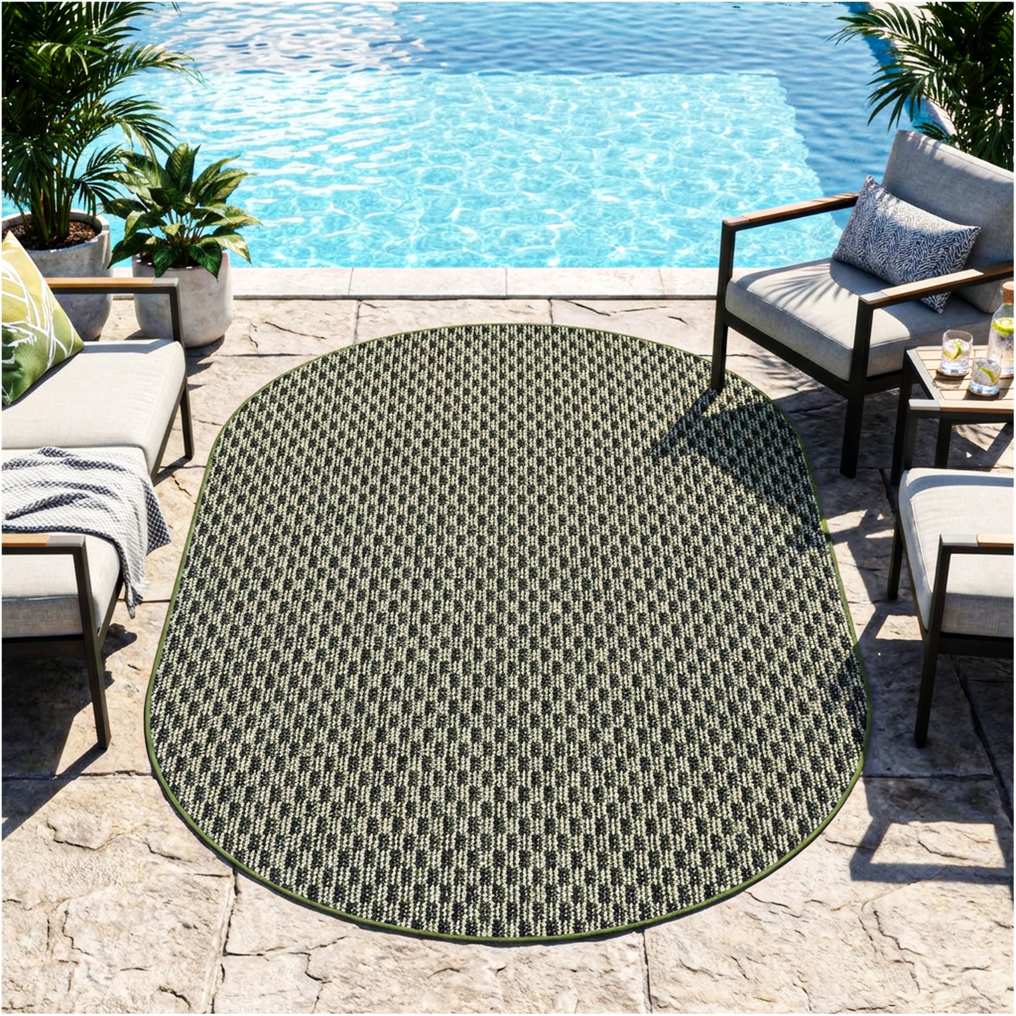 Pattern Play Level Loop Area Rug – Indoor/Outdoor | 5 Colors Available