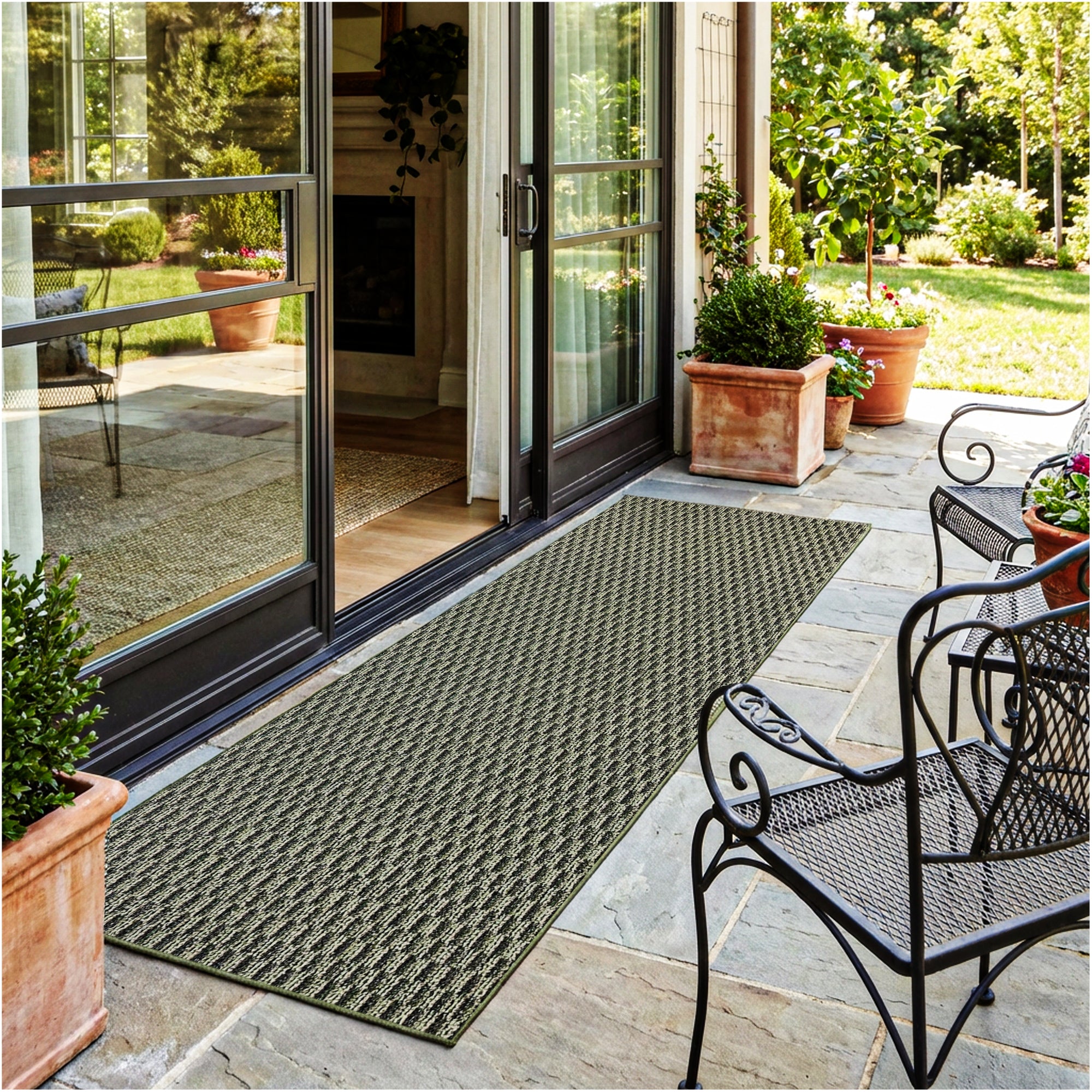 Pattern Play Level Loop Area Rug – Indoor/Outdoor | 5 Colors Available