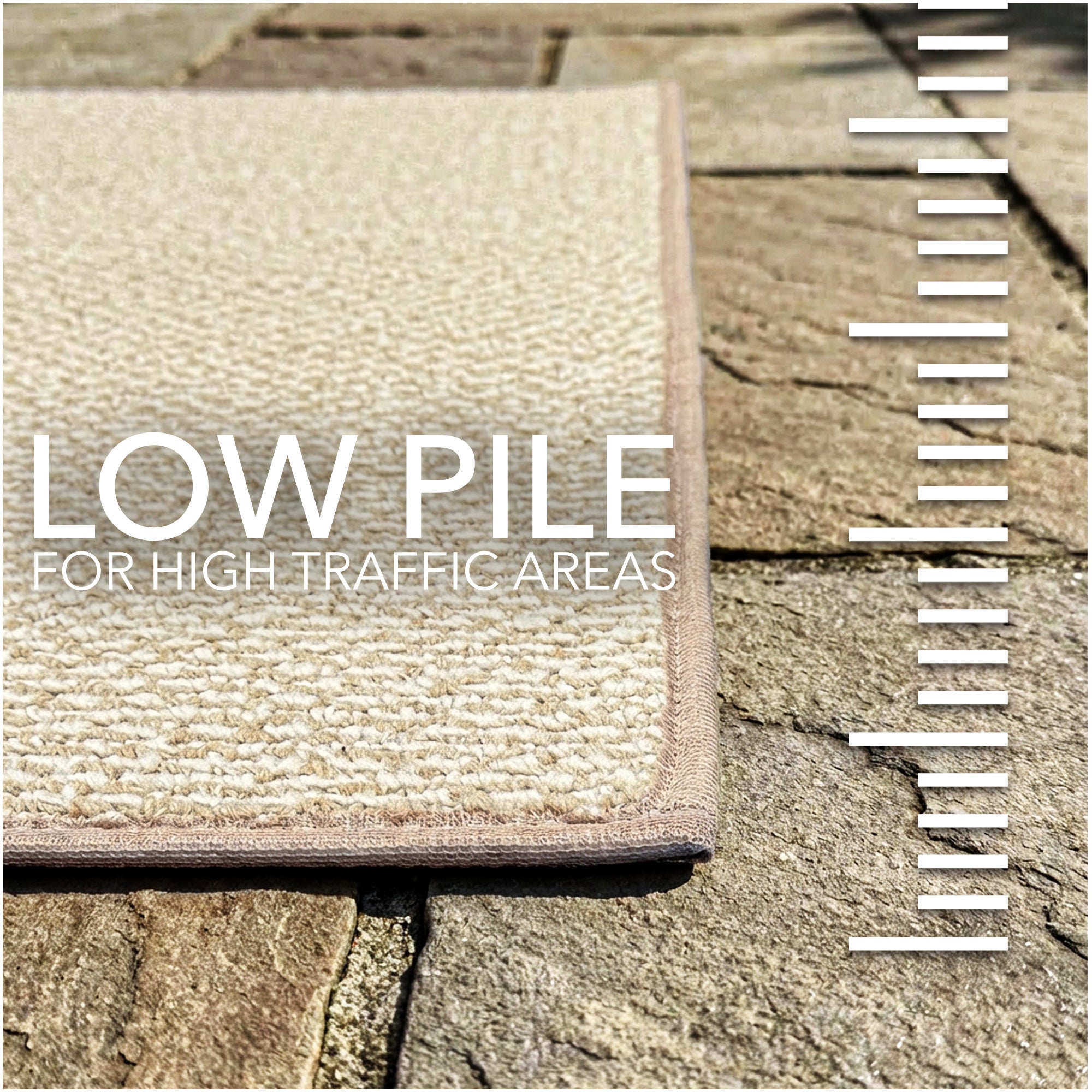 Berber Indoor-Outdoor Area Rug & Runner – Neutral Tones, Custom Sizes