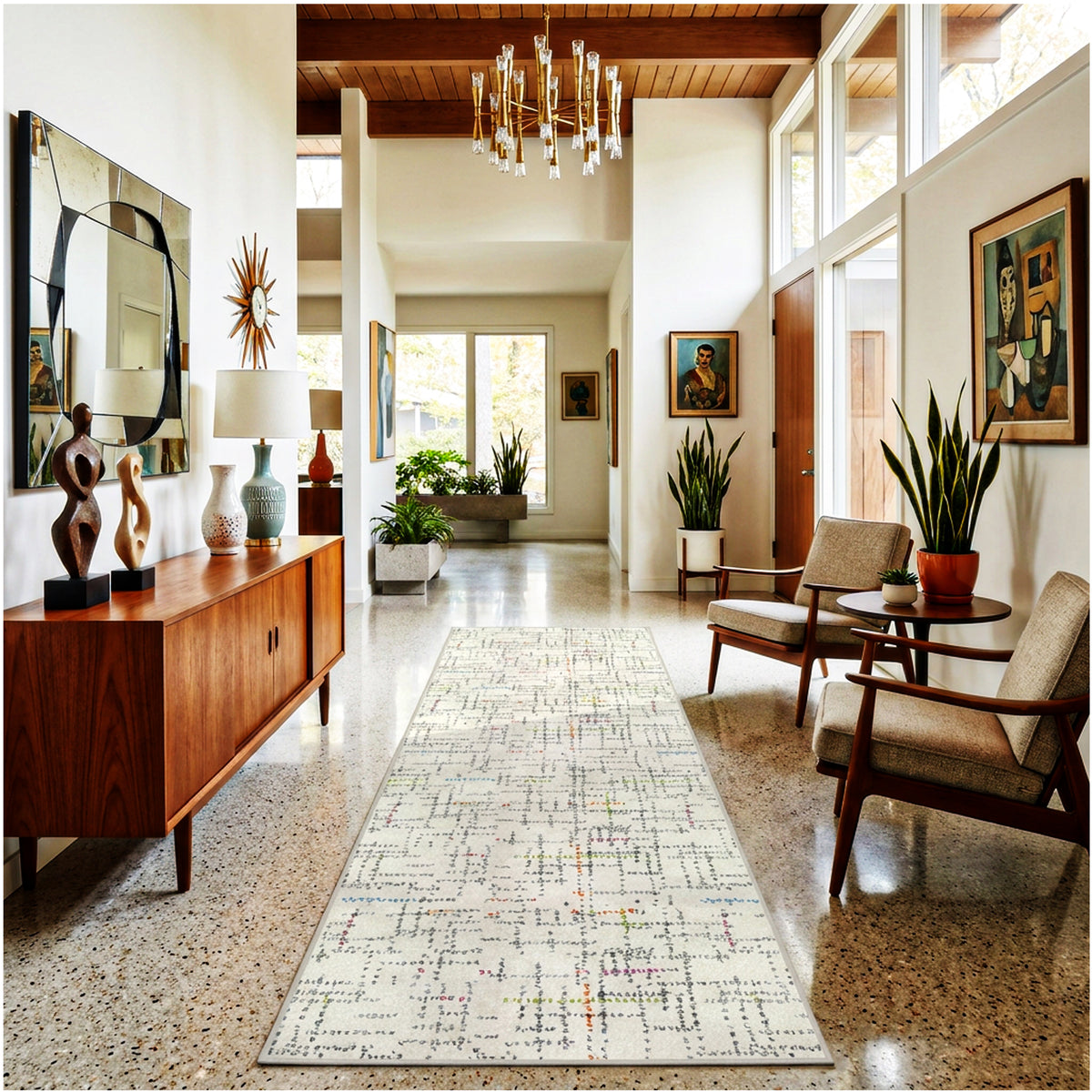 Jubilee Pattern Luxury Area Rug – Festival Collection by Kane Carpet