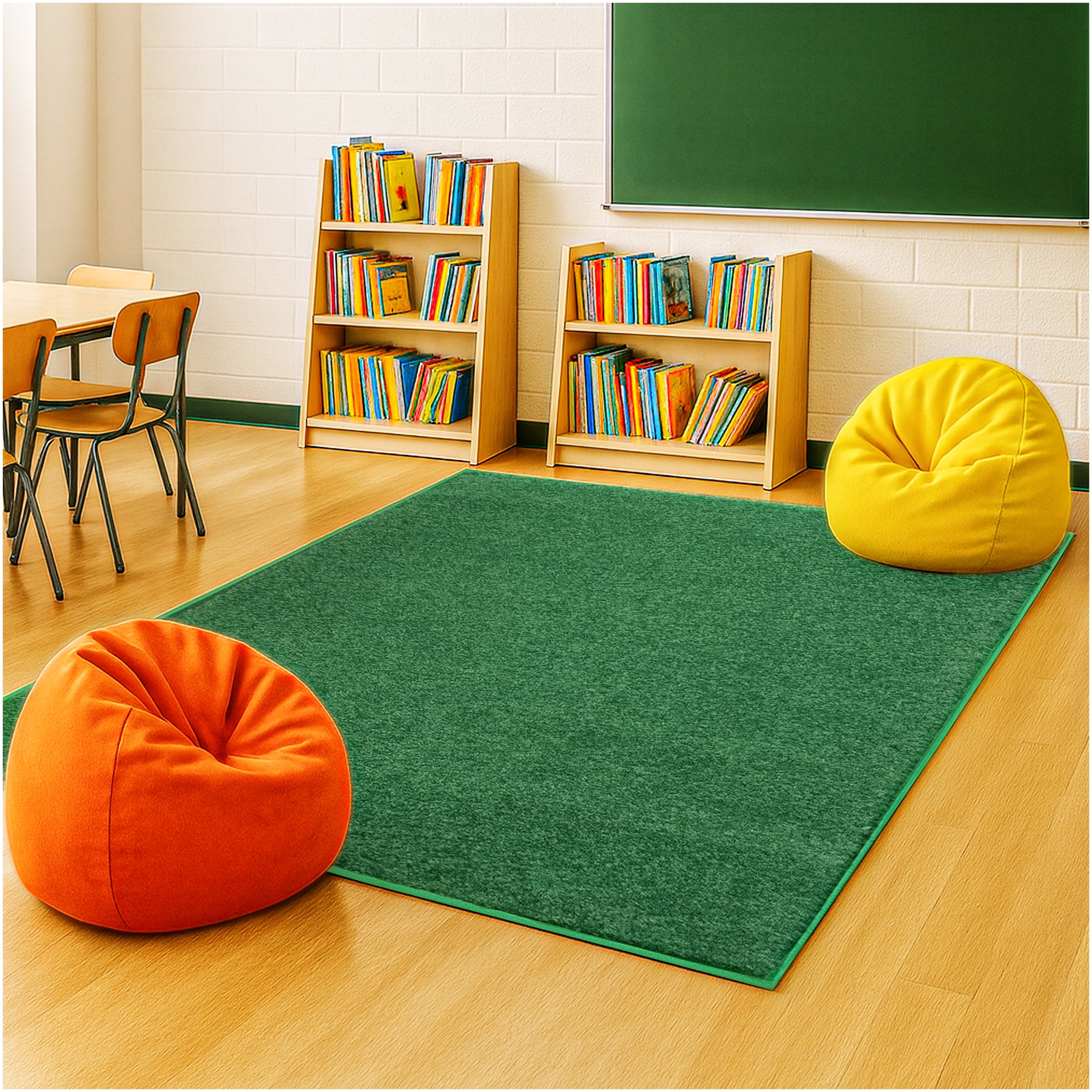 Kid Crossing Soft Area Rug – Colorful Collection, Custom Sizes Available