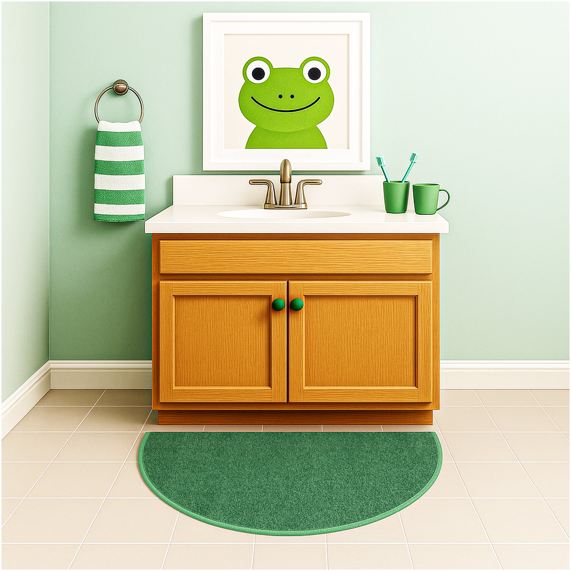 Kid Crossing Soft Area Rug – Colorful Collection, Custom Sizes Available