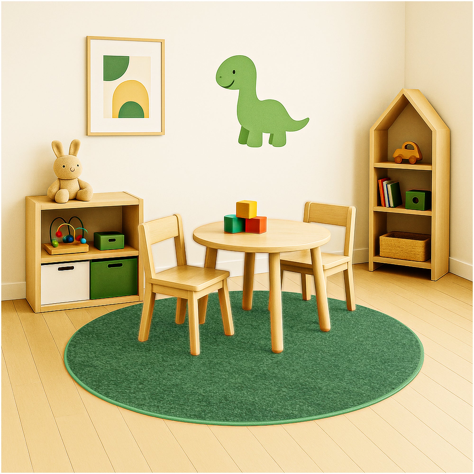 Kid Crossing Soft Area Rug – Colorful Collection, Custom Sizes Available