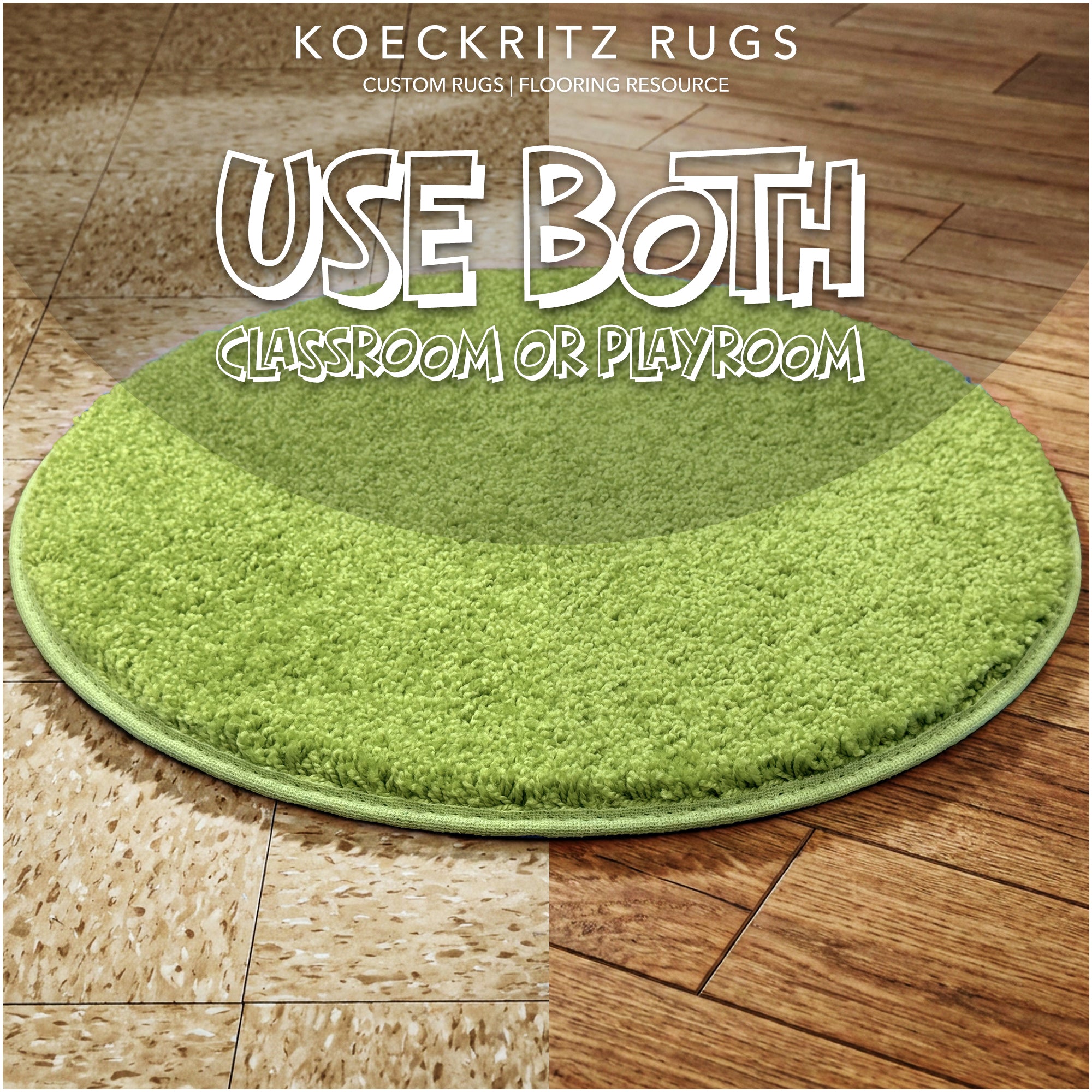 Children’s Classroom Carpet Circle Seats – Multiple Colors | 18” Round Soft Floor Cushions