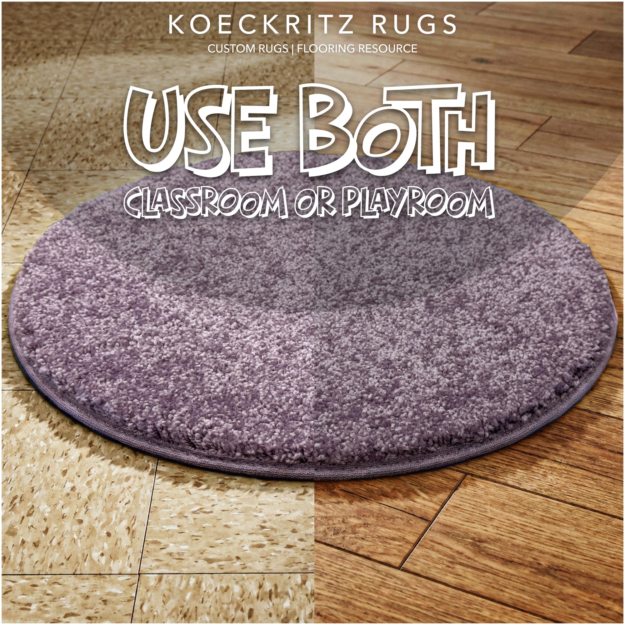 Children’s Classroom Carpet Circle Seats – Multiple Colors | 18” Round Soft Floor Cushions