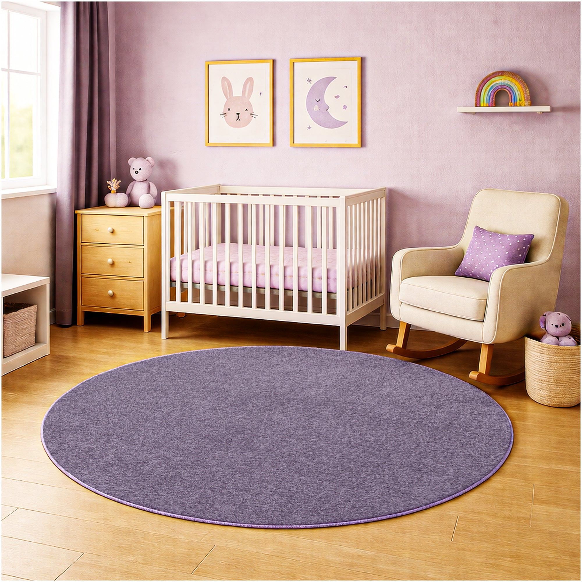 Kid Crossing Soft Area Rug – Colorful Collection, Custom Sizes Available