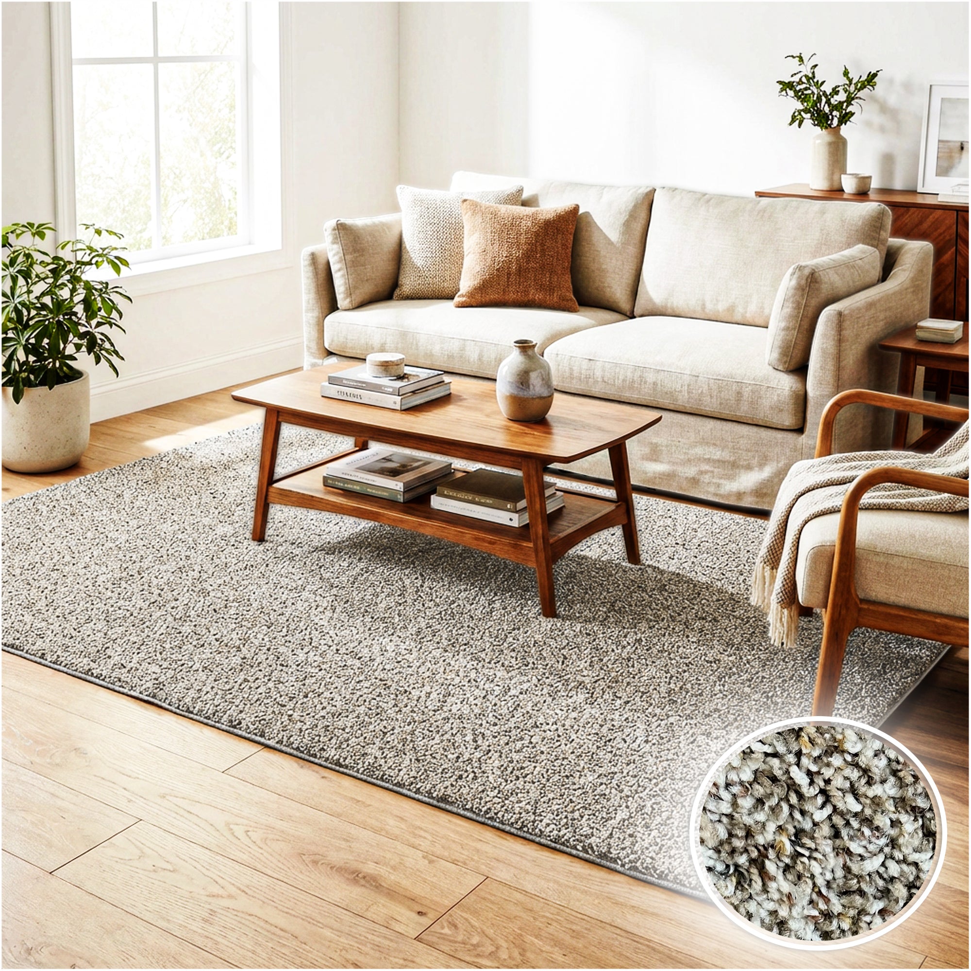 Toast of the Town Plush Frieze Area Rug