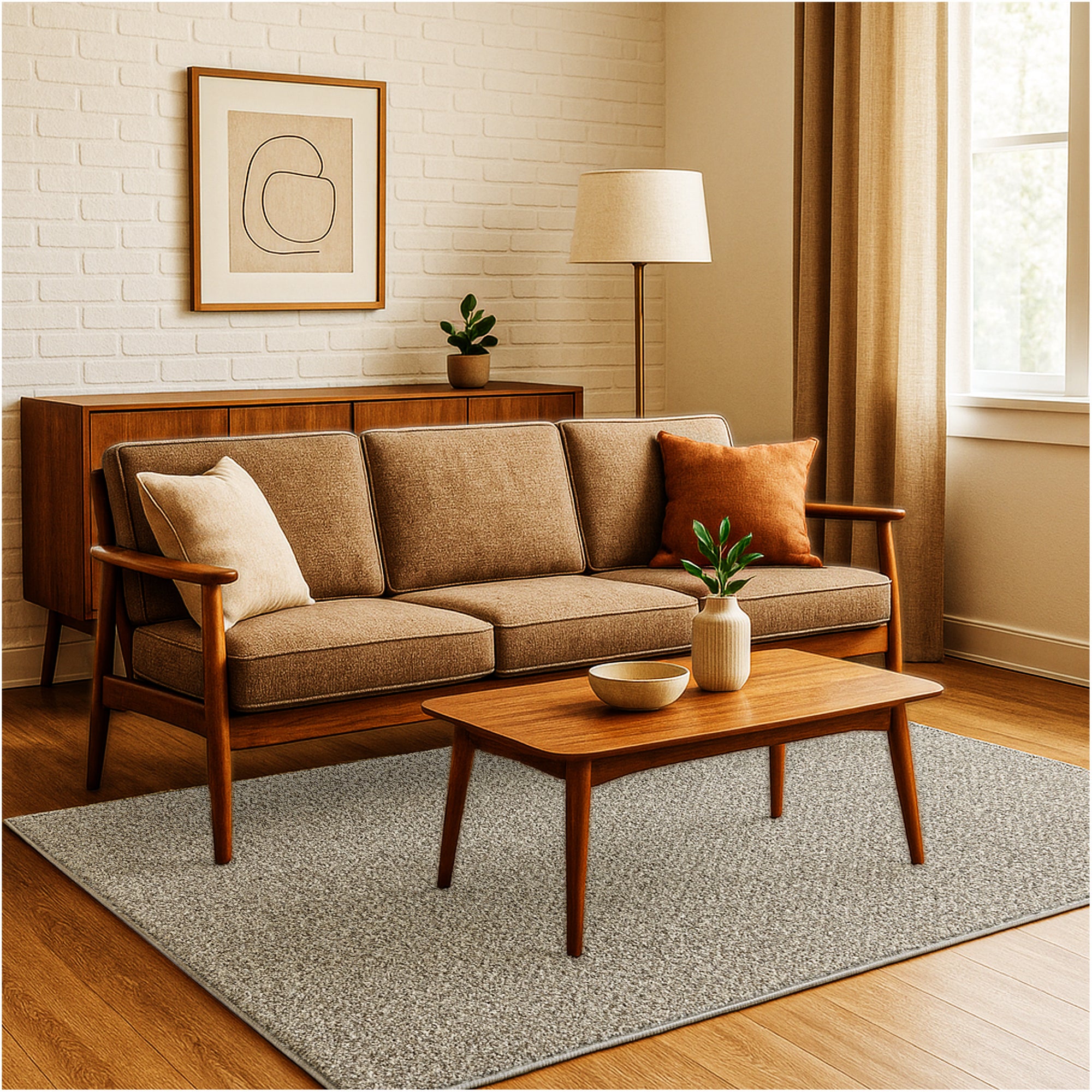 Toast of the Town Plush Frieze Area Rug