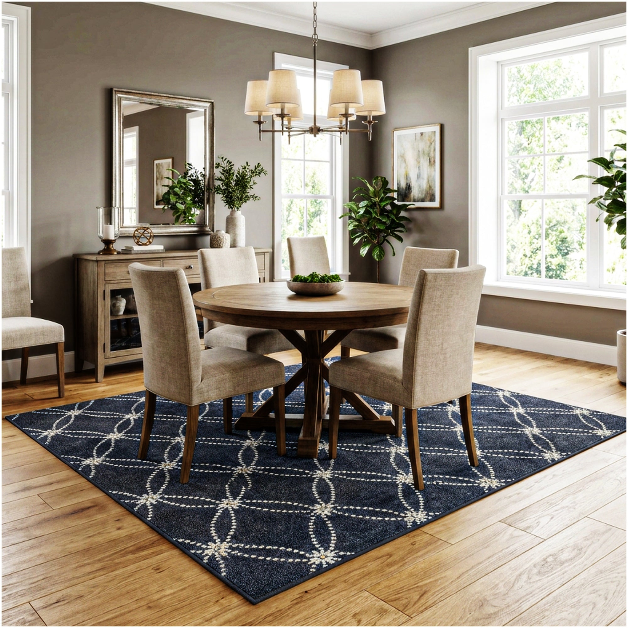 Milliken Charthouse Pattern Indoor Area Rug – 40 oz Cut Pile, Custom Sizes & Colors