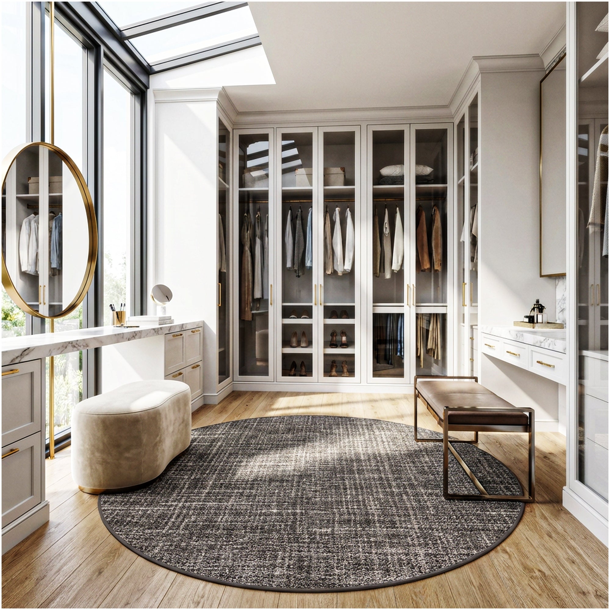 Milliken Stitches Indoor Area Rug – Standard Sizes & Color Options