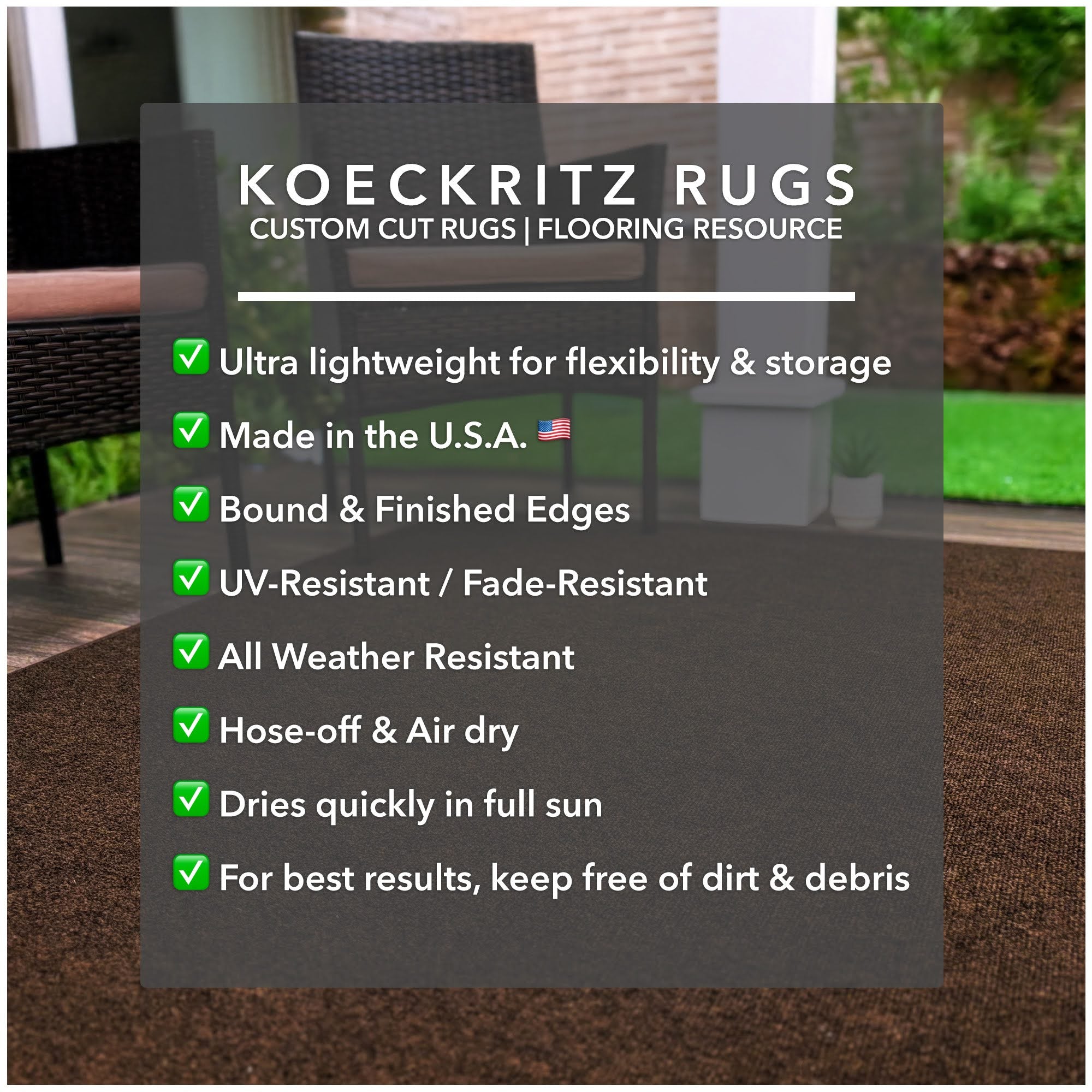 Ribbed Indoor-Outdoor Area Rug