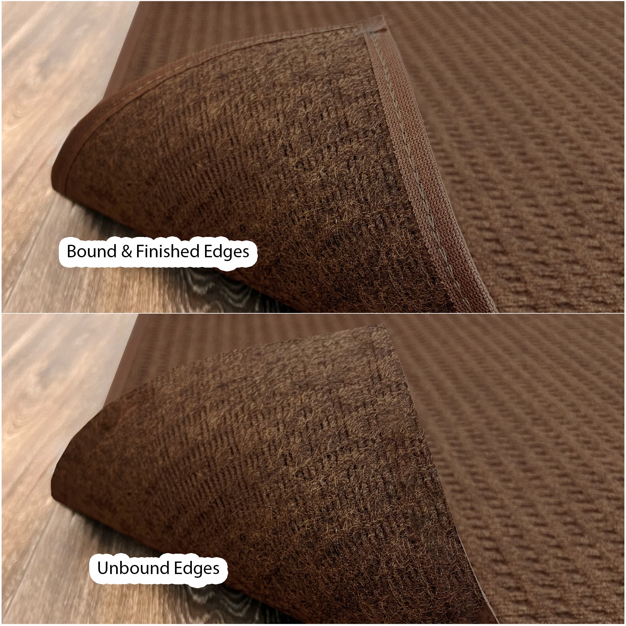 Interlace Waffle Pattern Indoor & Outdoor Rug – Eco-Friendly PET Fiber, Custom Sizes